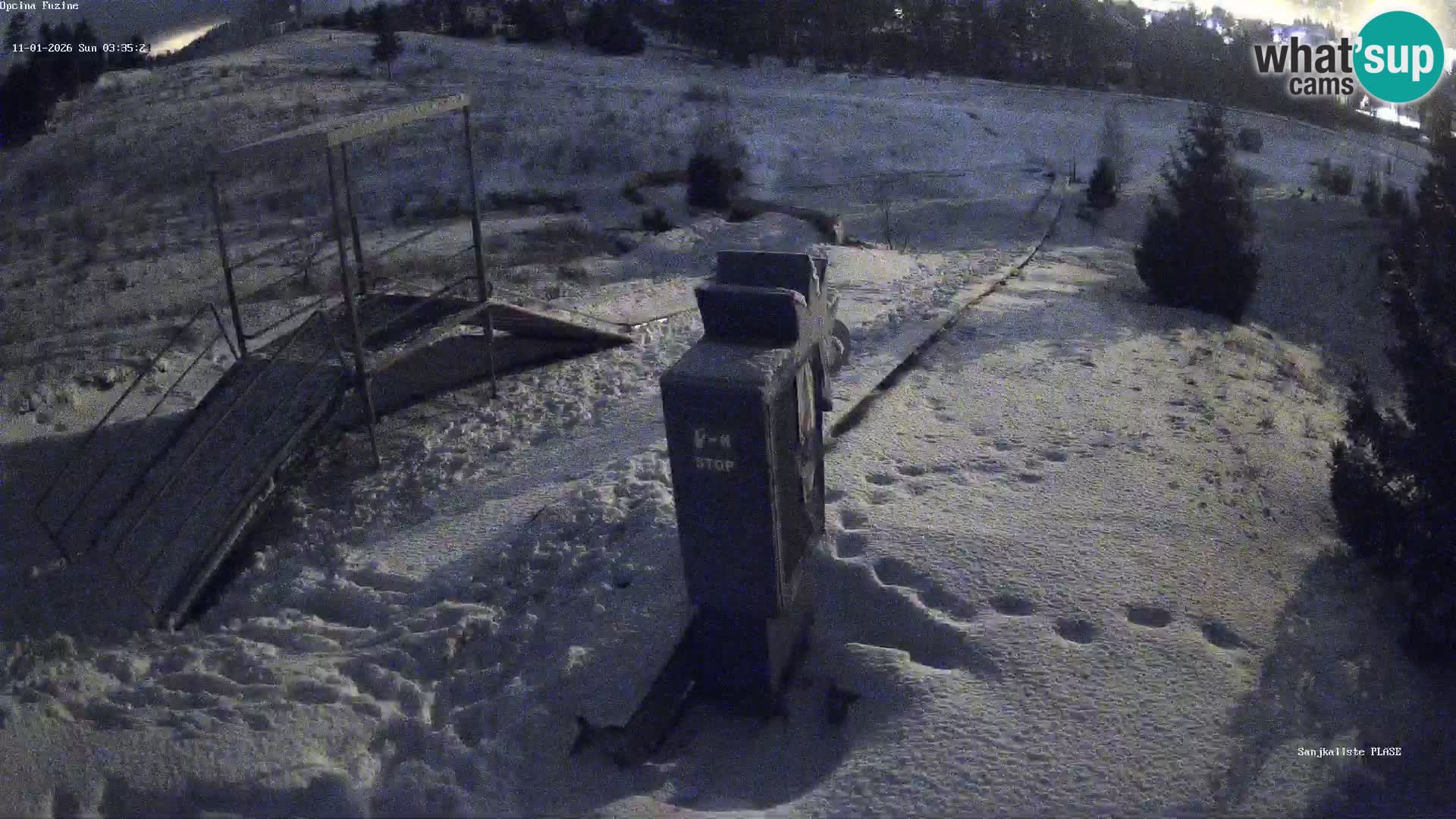 Live webcam Pista da slittino Fužine – Croazia