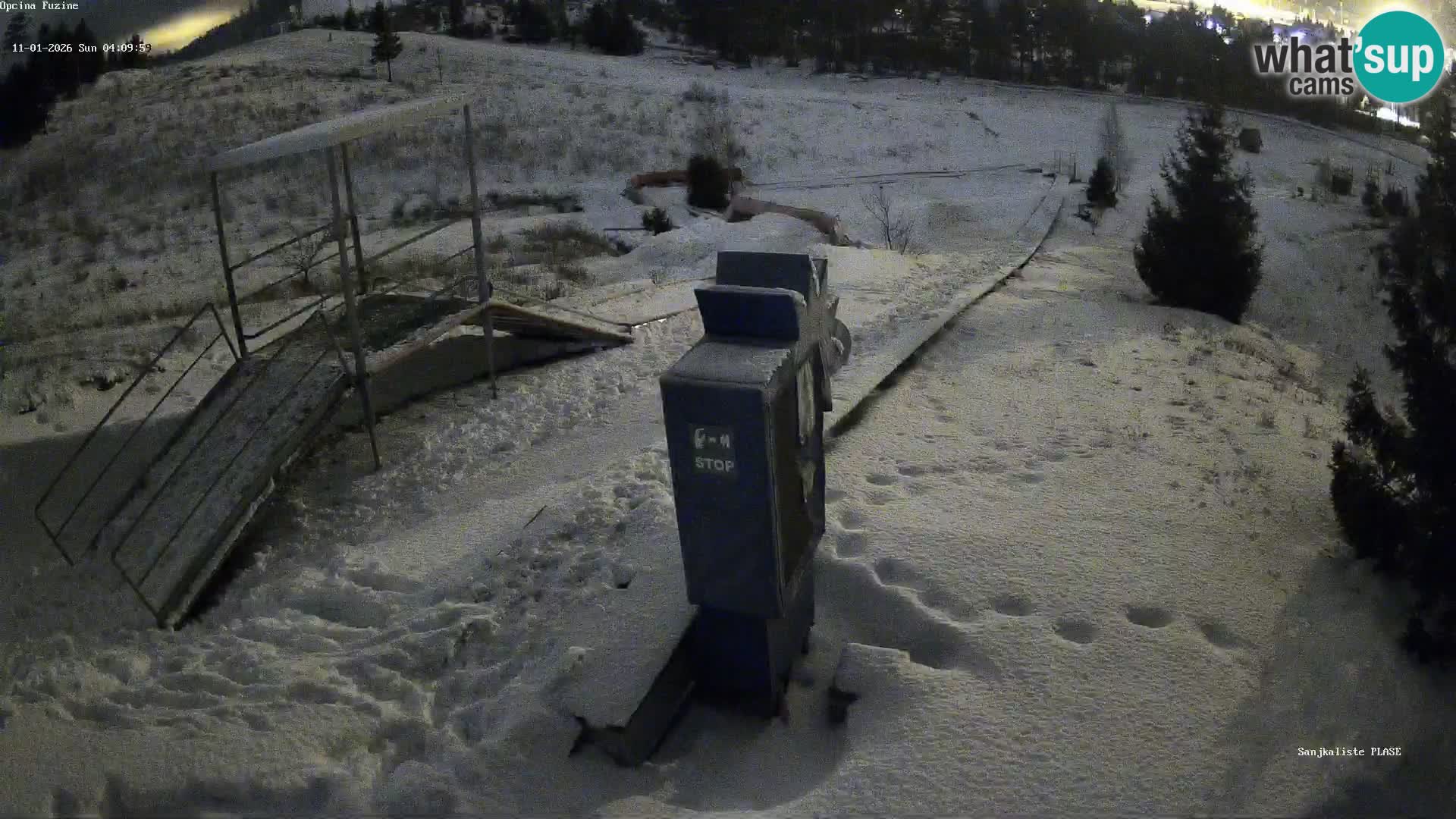 Webcam en direct Piste de luge de Fužine – Croatie