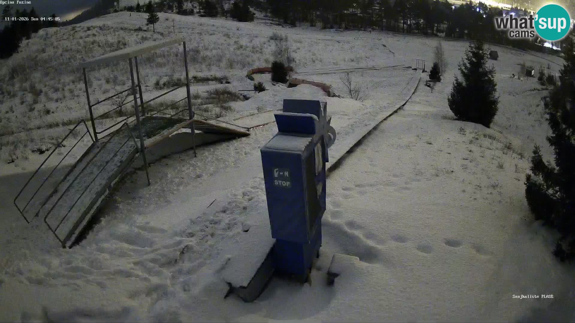 Webcam en direct Piste de luge de Fužine – Croatie