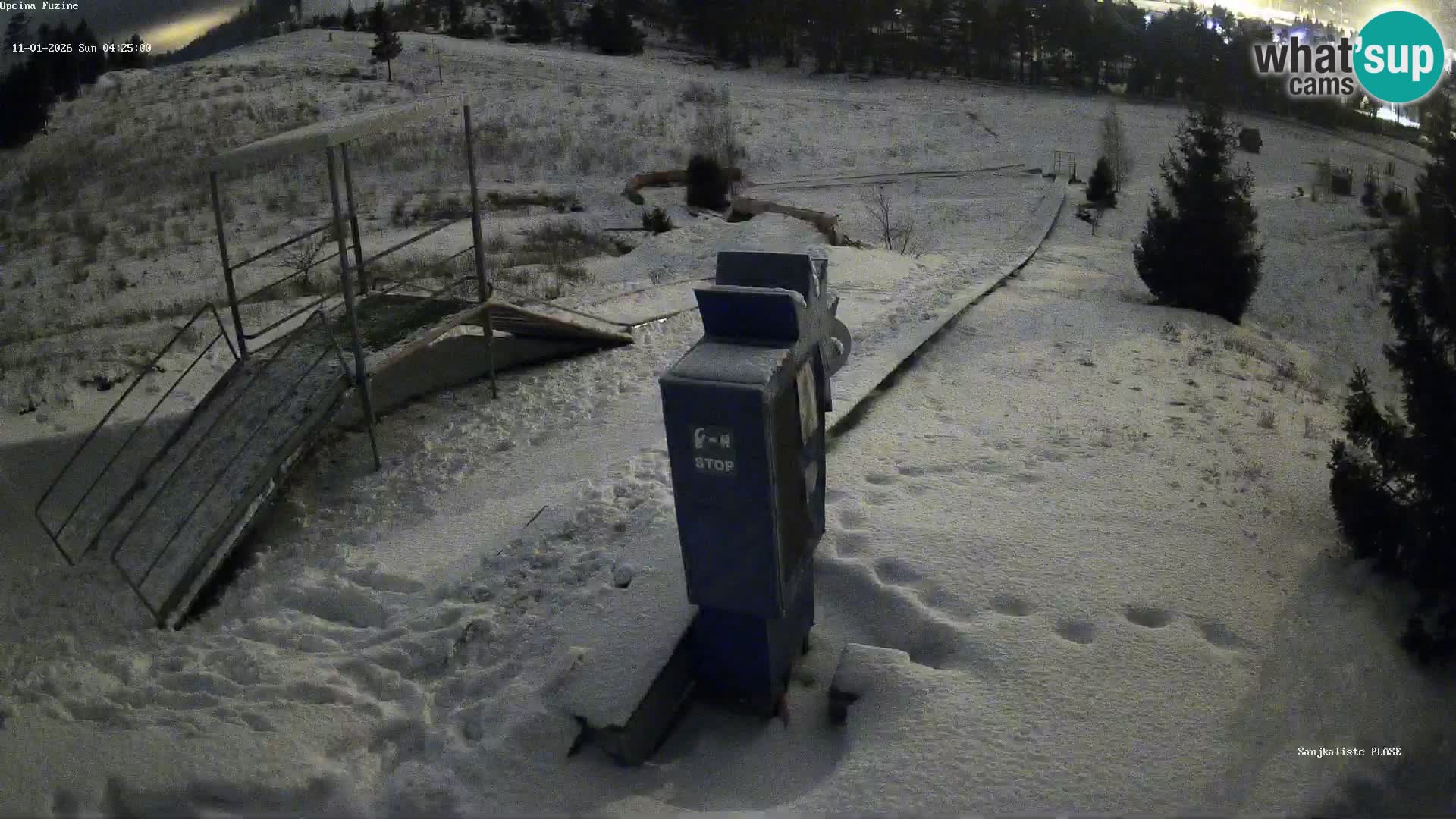 Live webcam Pista da slittino Fužine – Croazia