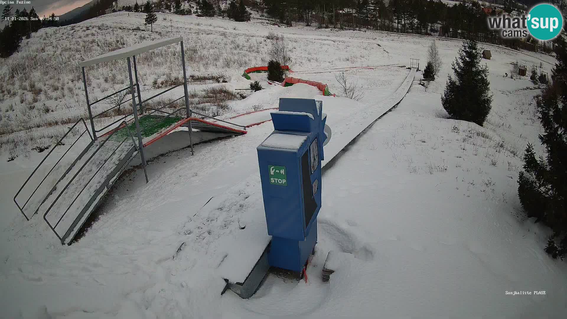 Webcam en direct Piste de luge de Fužine – Croatie