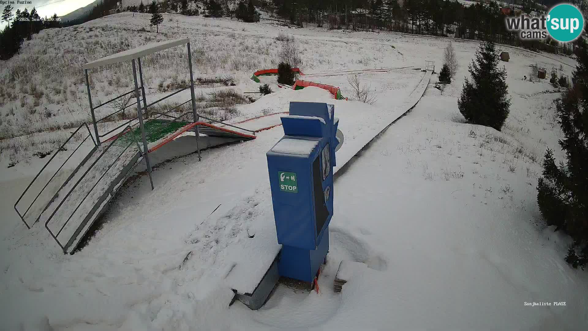 Web kamera uživo Sanjkalište Fužine – Hrvatska