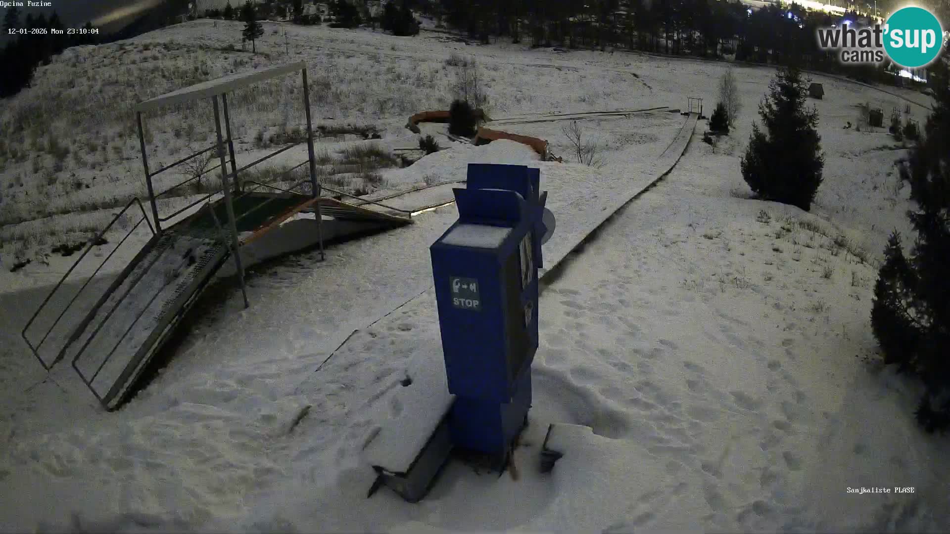 Webcam en direct Piste de luge de Fužine – Croatie