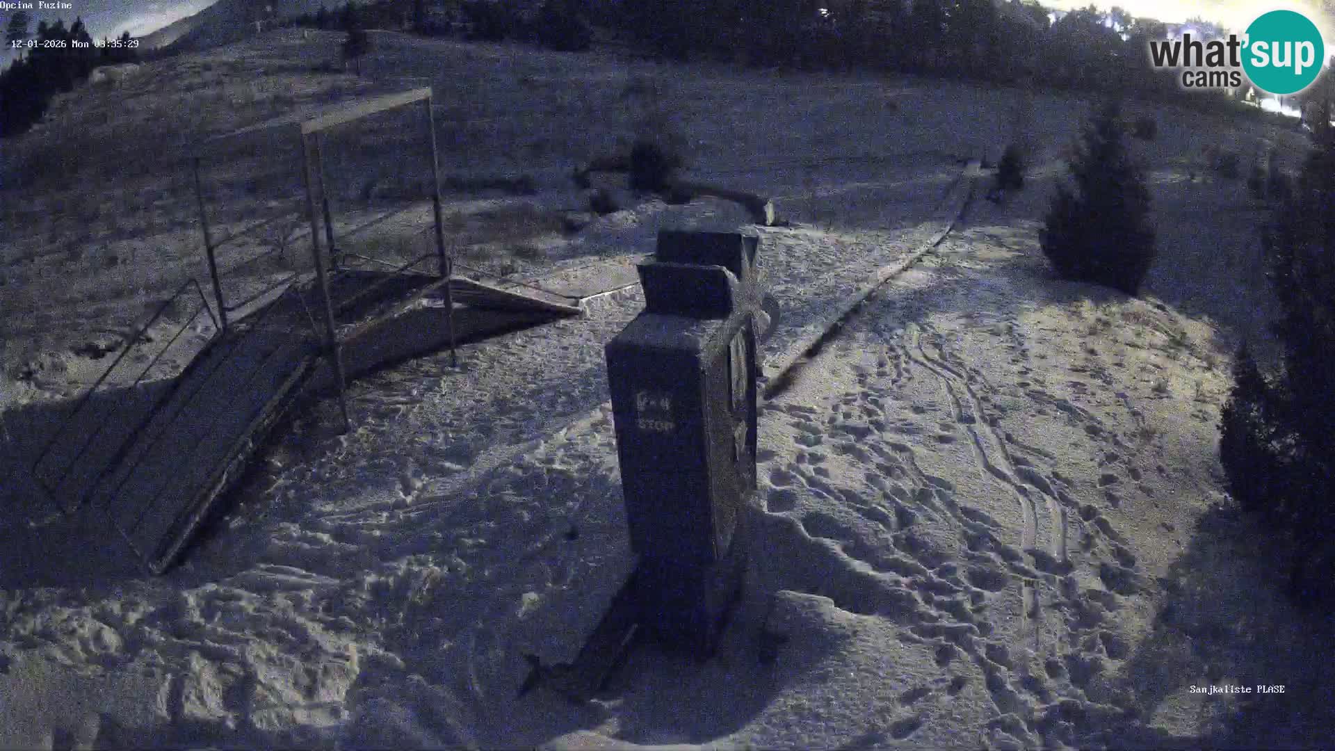 Webcam en direct Piste de luge de Fužine – Croatie
