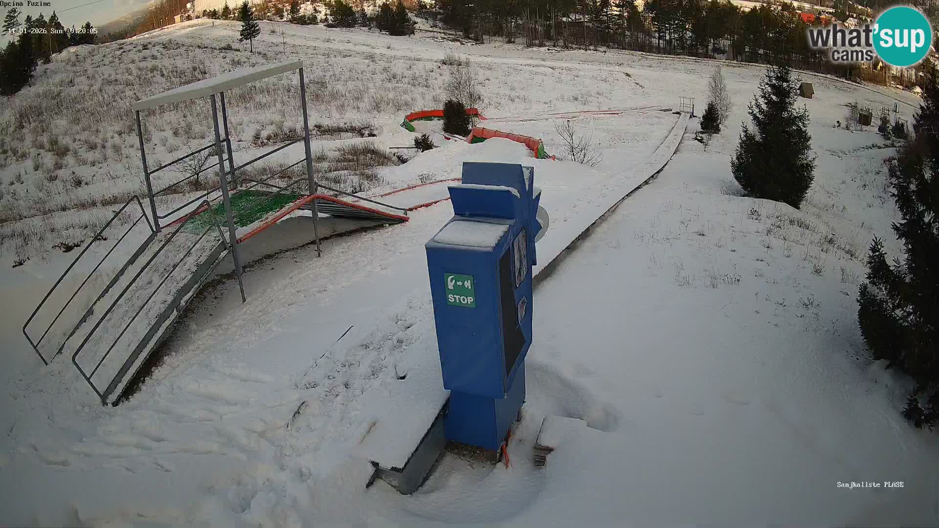 Live webcam Fužine toboggan run – Croatia
