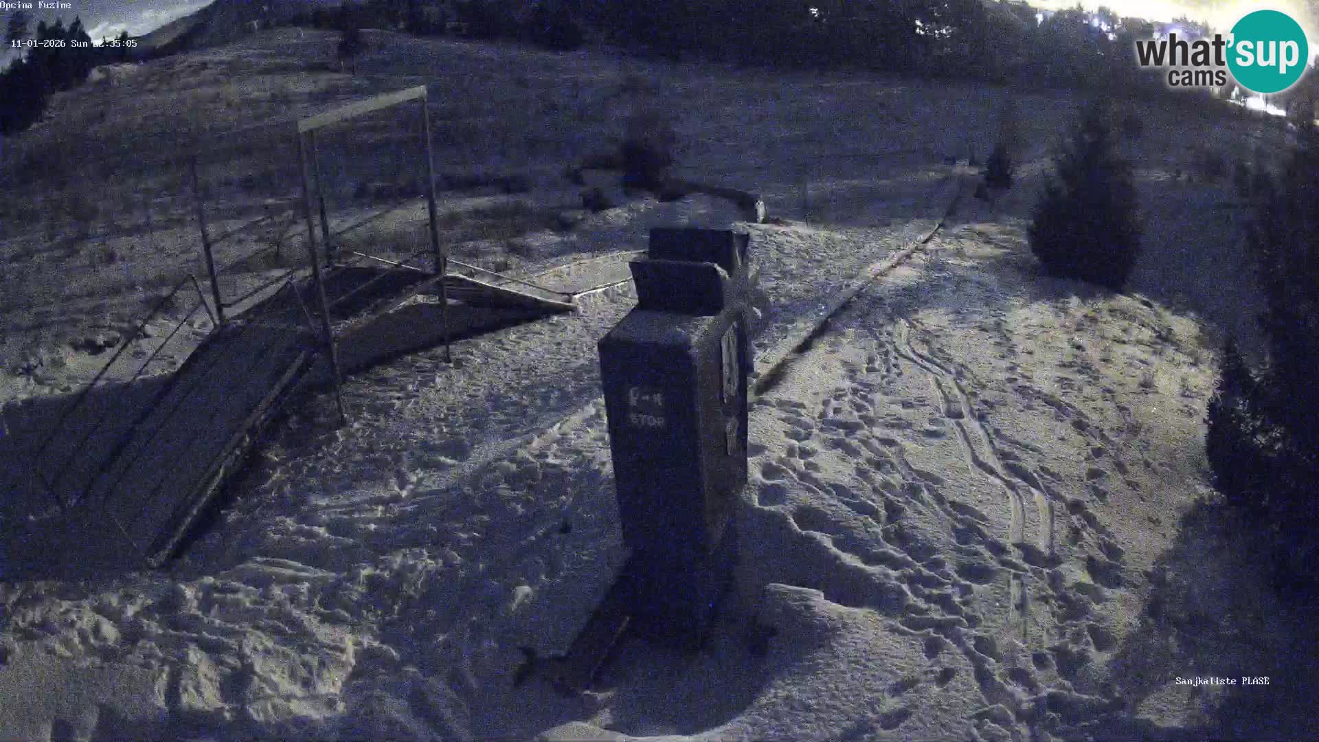 Webcam en direct Piste de luge de Fužine – Croatie