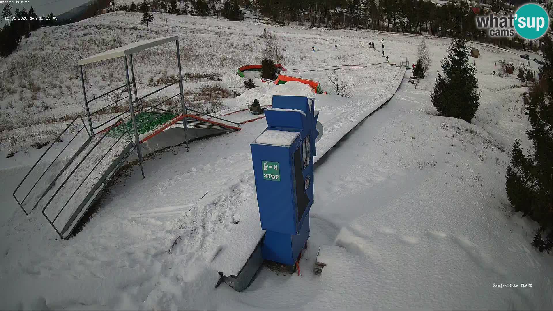 Live webcam Fužine toboggan run – Croatia