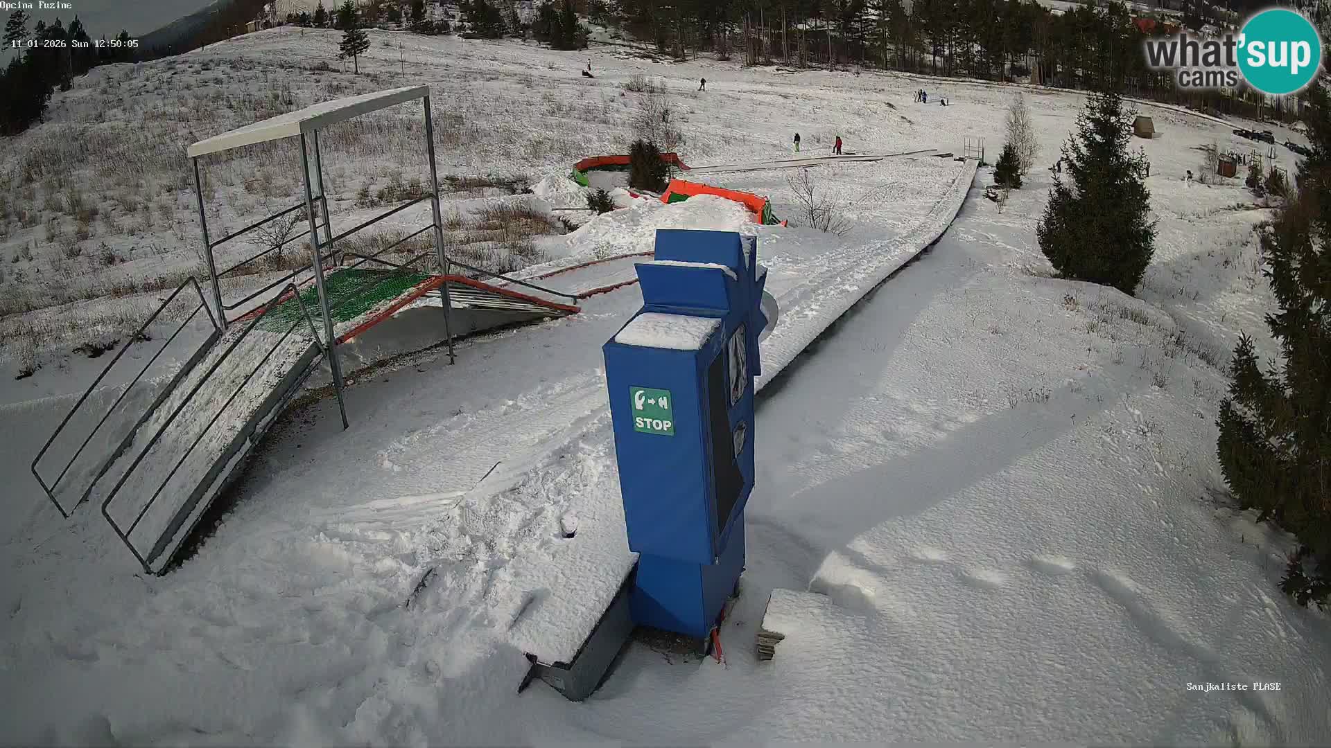 Live webcam Fužine toboggan run – Croatia