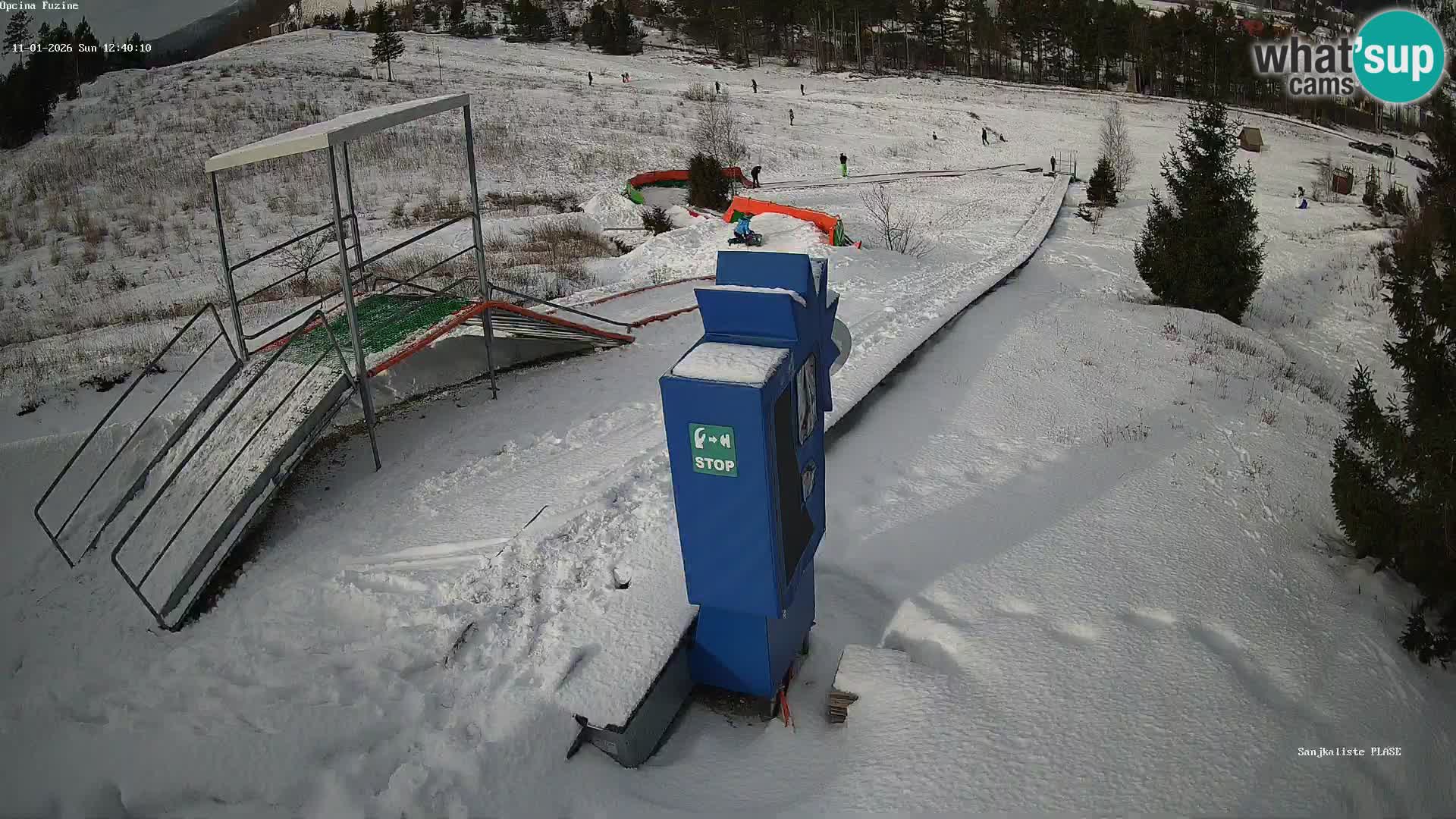 Live webcam Pista da slittino Fužine – Croazia