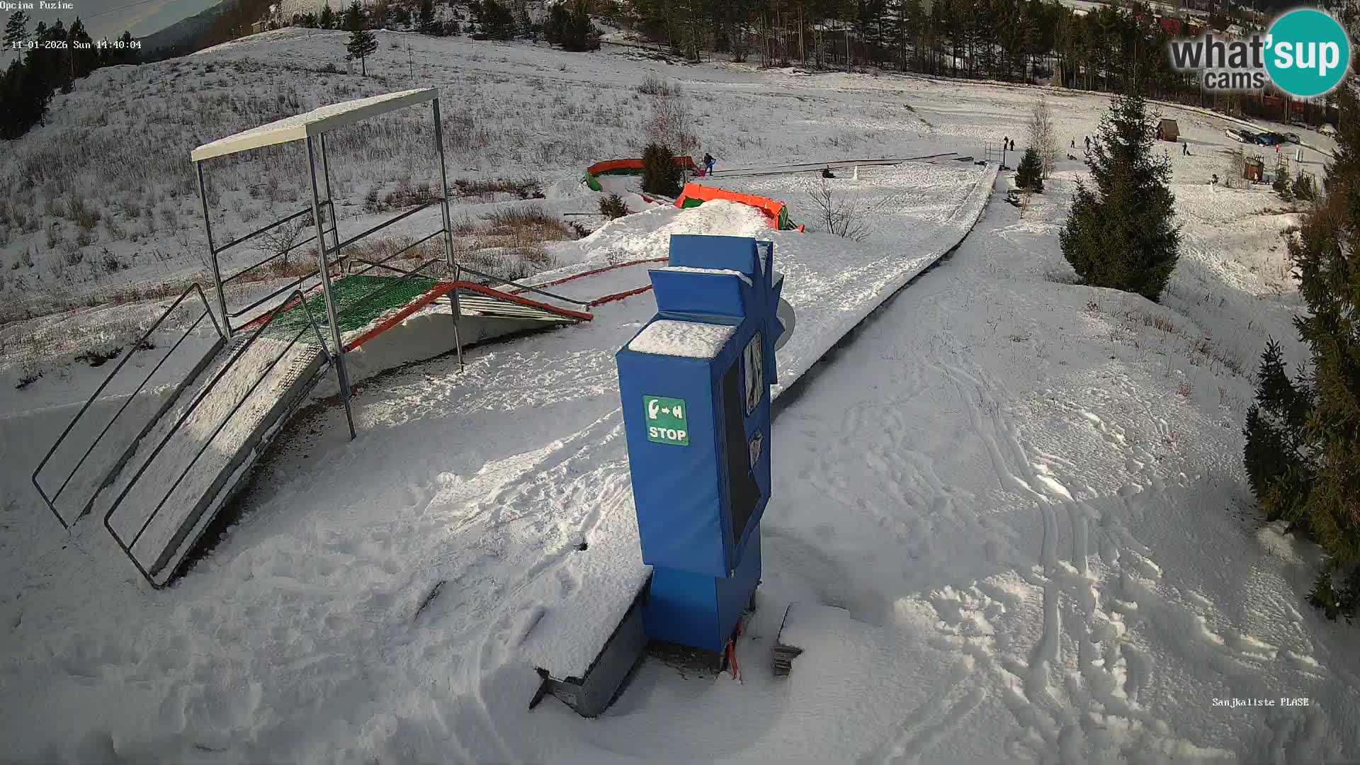 Live webcam Pista da slittino Fužine – Croazia