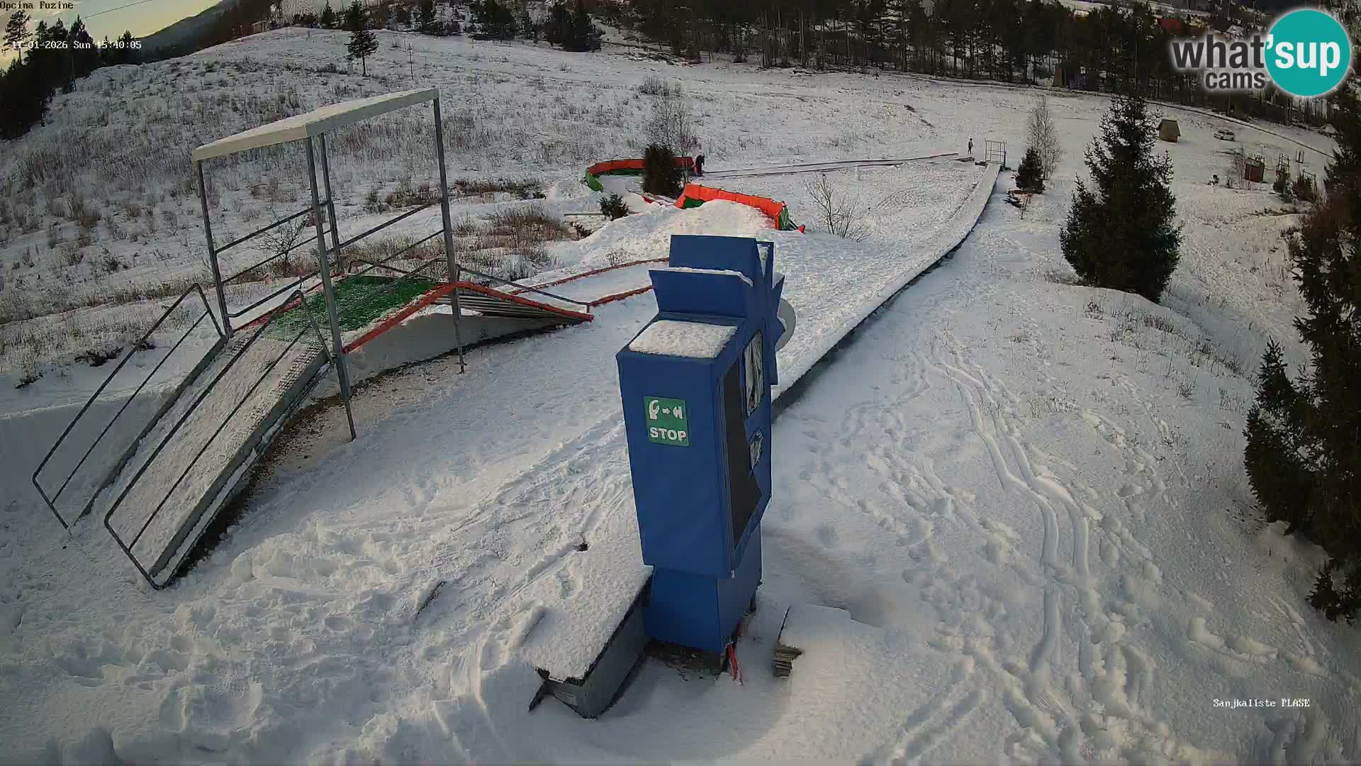 Live webcam Fužine toboggan run – Croatia