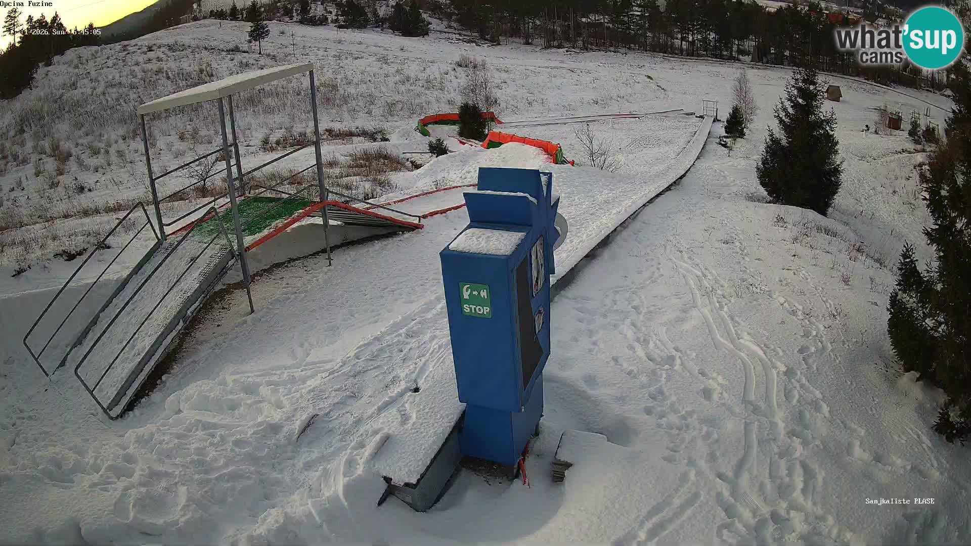 Live webcam Fužine toboggan run – Croatia