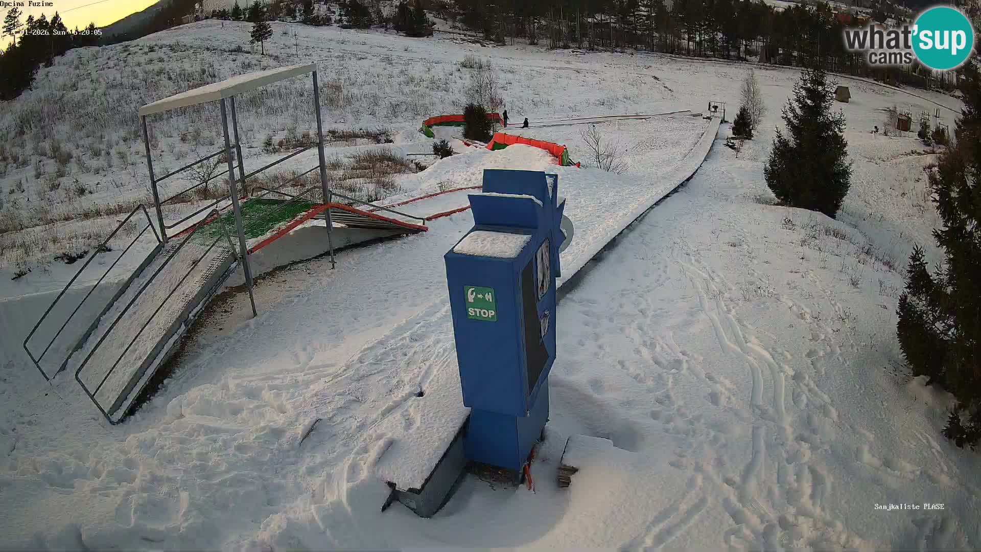 Live webcam Fužine toboggan run – Croatia