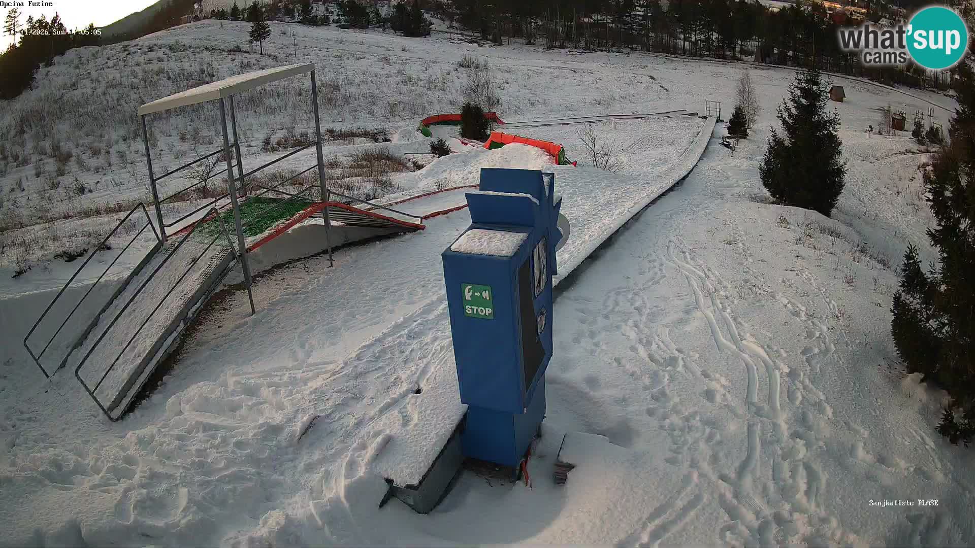 Webcam en direct Piste de luge de Fužine – Croatie