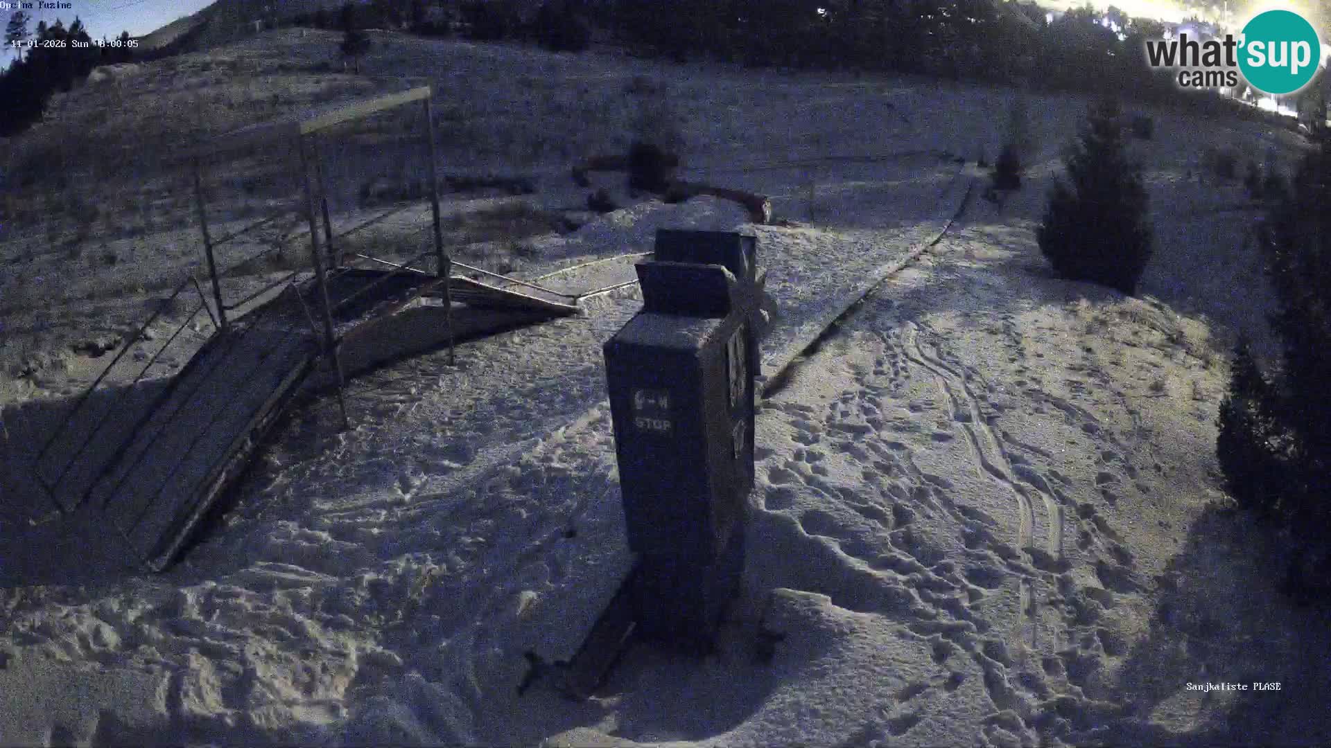 Live webcam Pista da slittino Fužine – Croazia