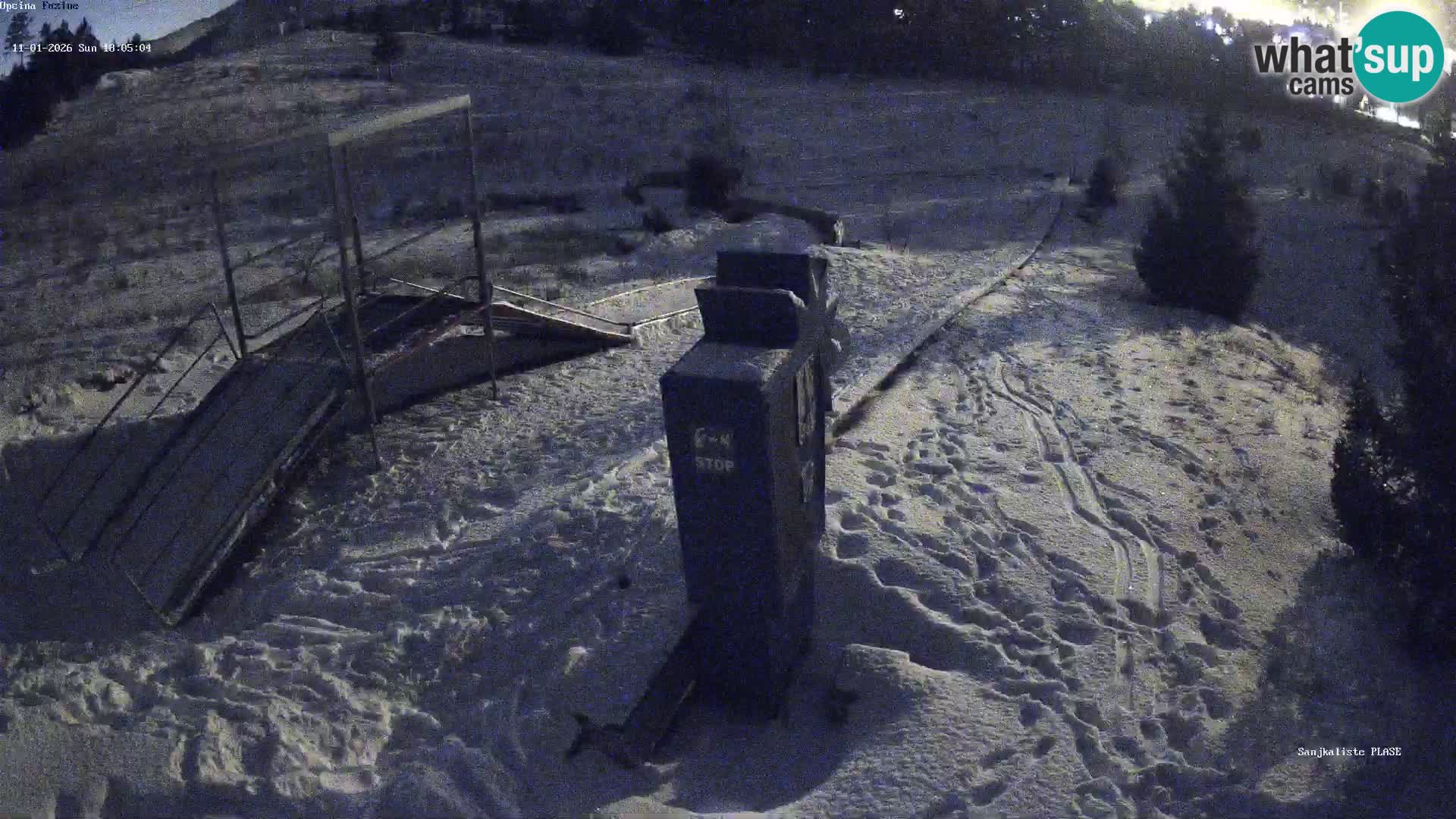 Live webcam Fužine toboggan run – Croatia