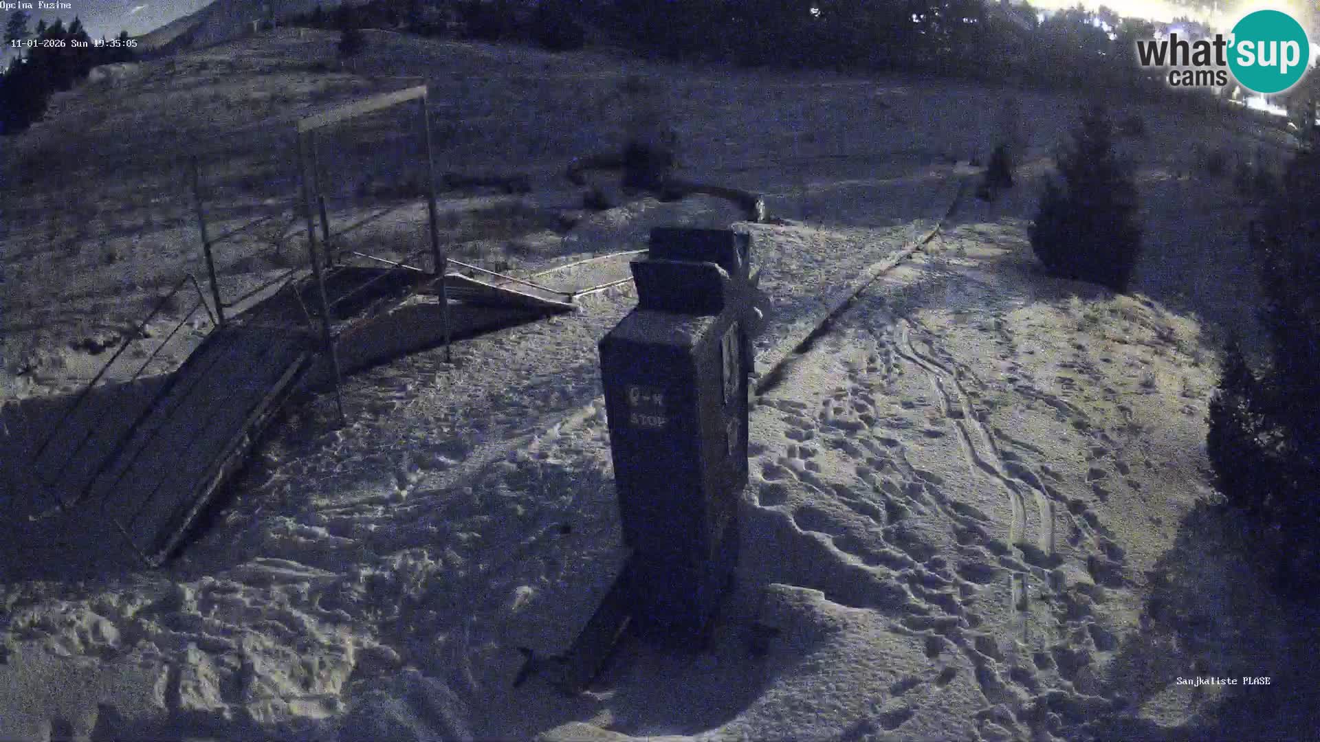 Webcam en direct Piste de luge de Fužine – Croatie