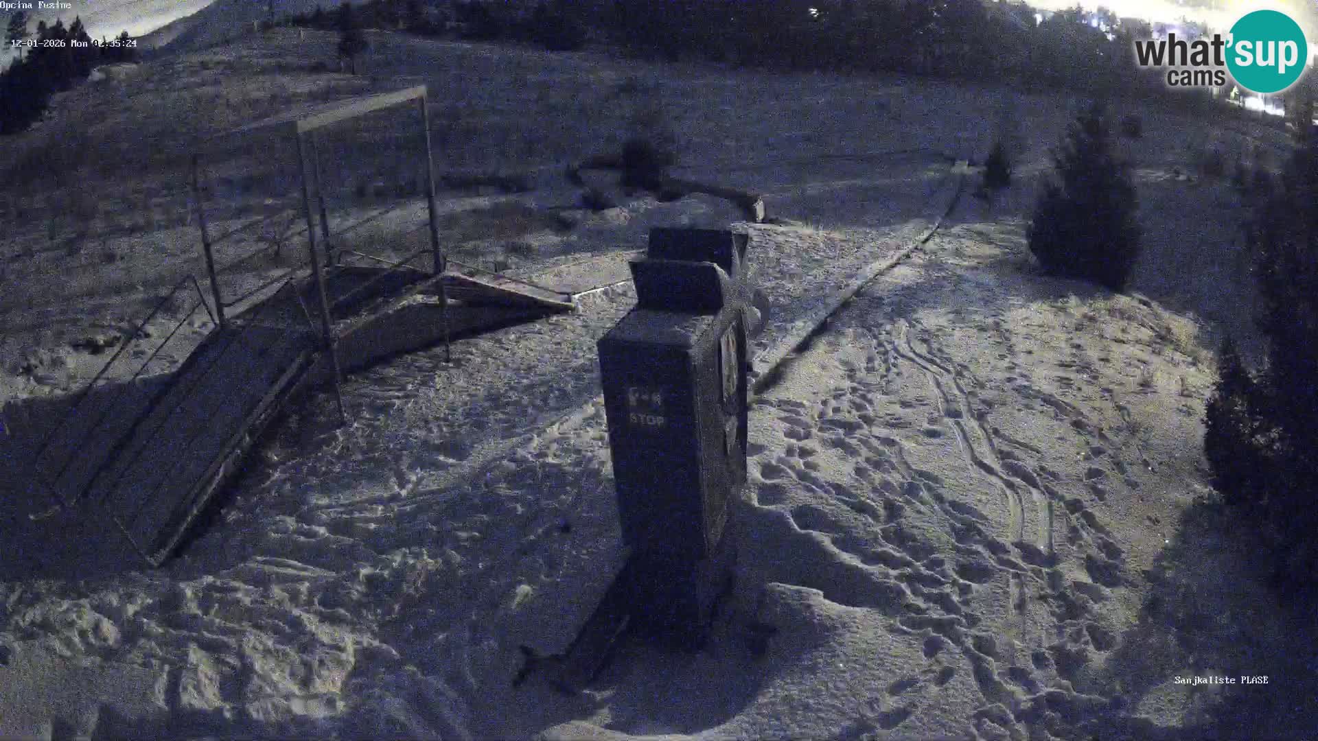 Live webcam Pista da slittino Fužine – Croazia