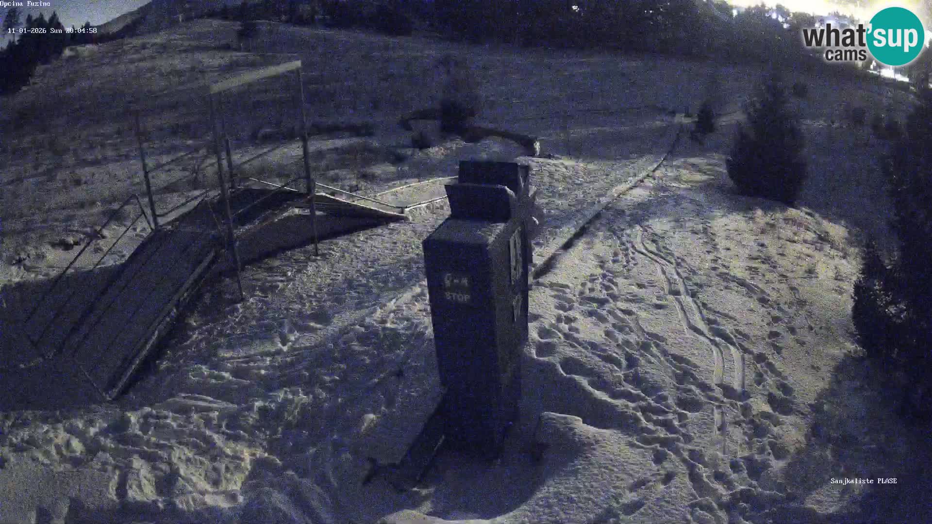 Webcam en direct Piste de luge de Fužine – Croatie