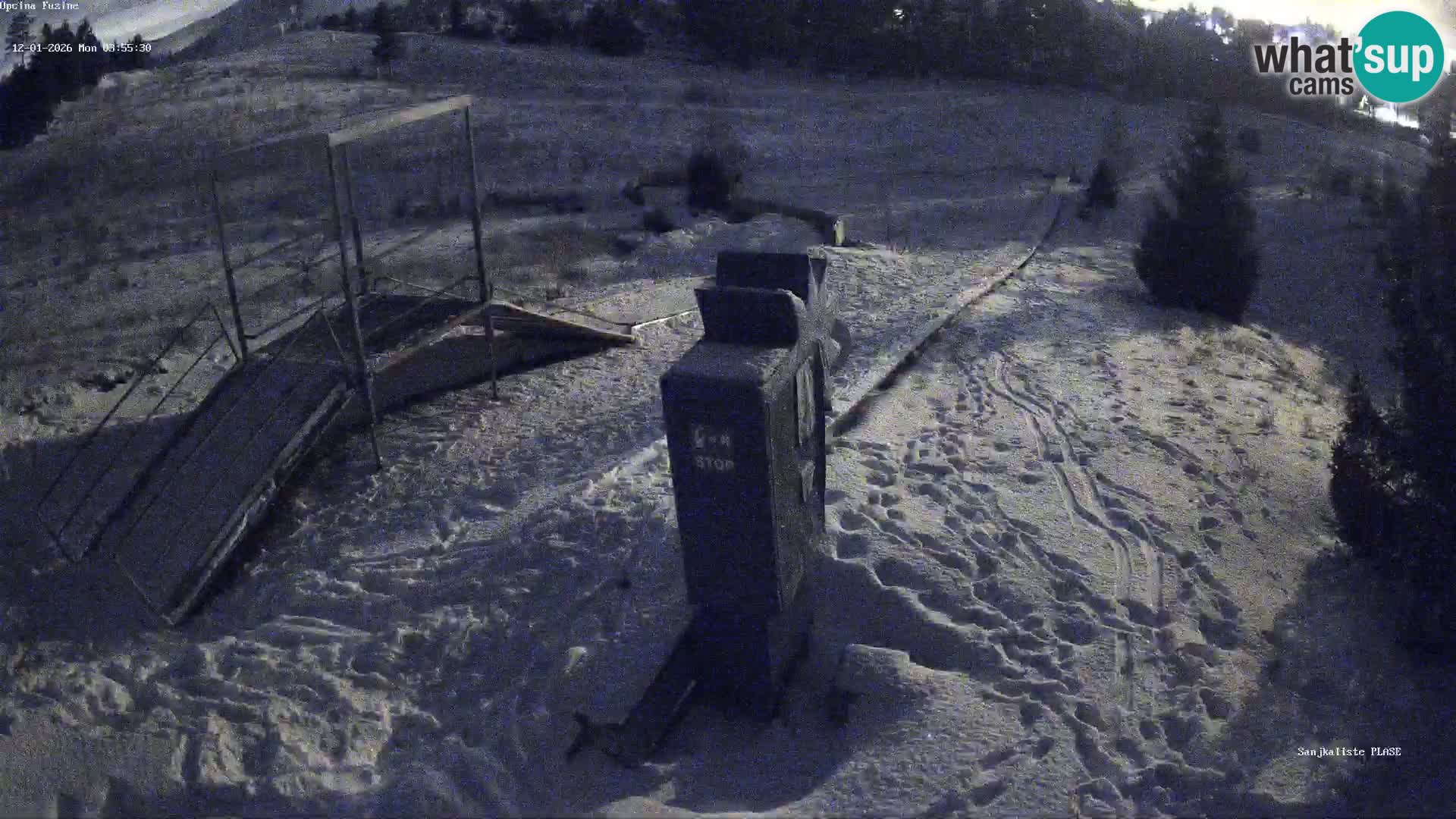 Live webcam Pista da slittino Fužine – Croazia