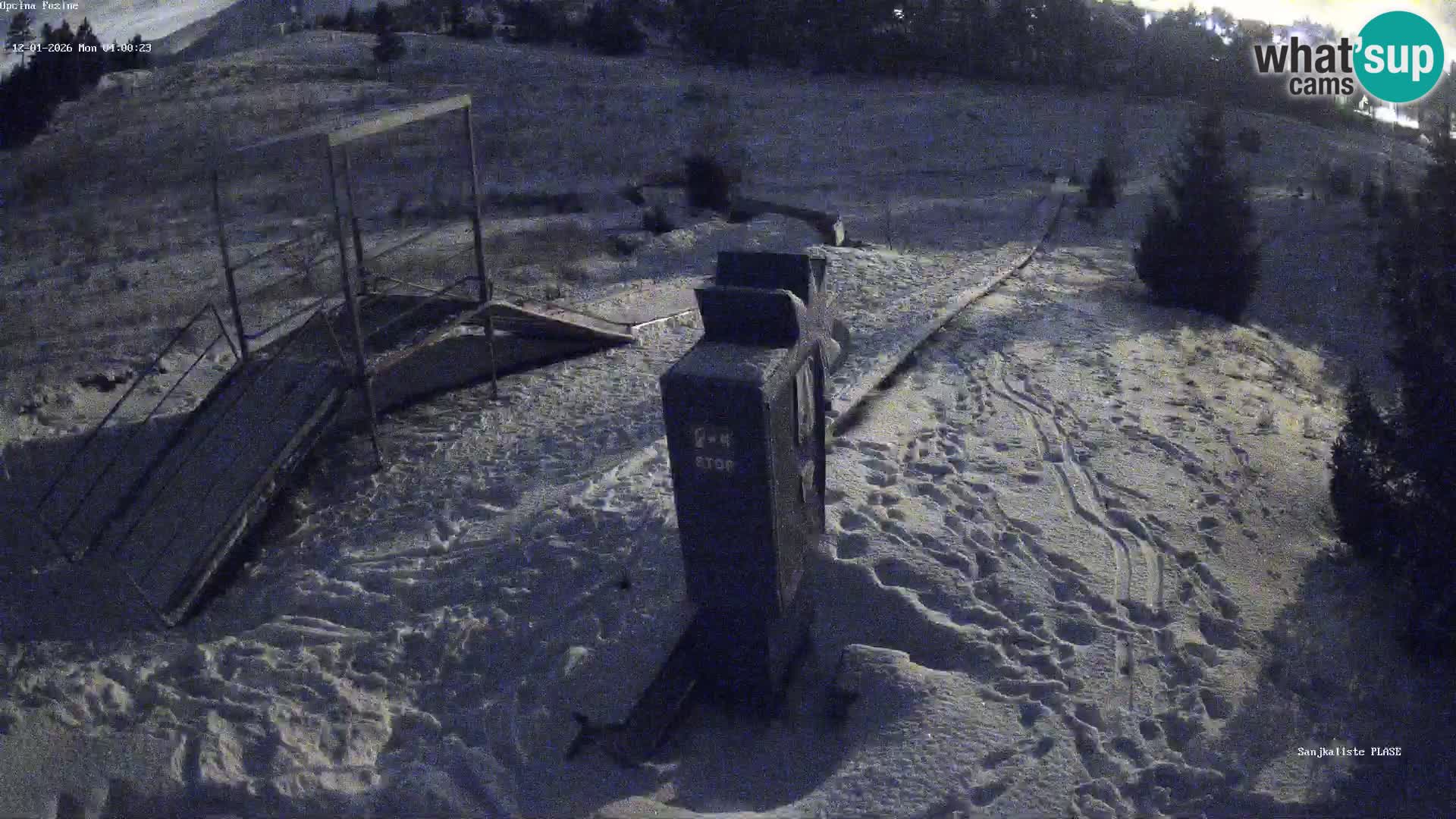 Webcam en vivo Pista de trineo Fužine – Croacia