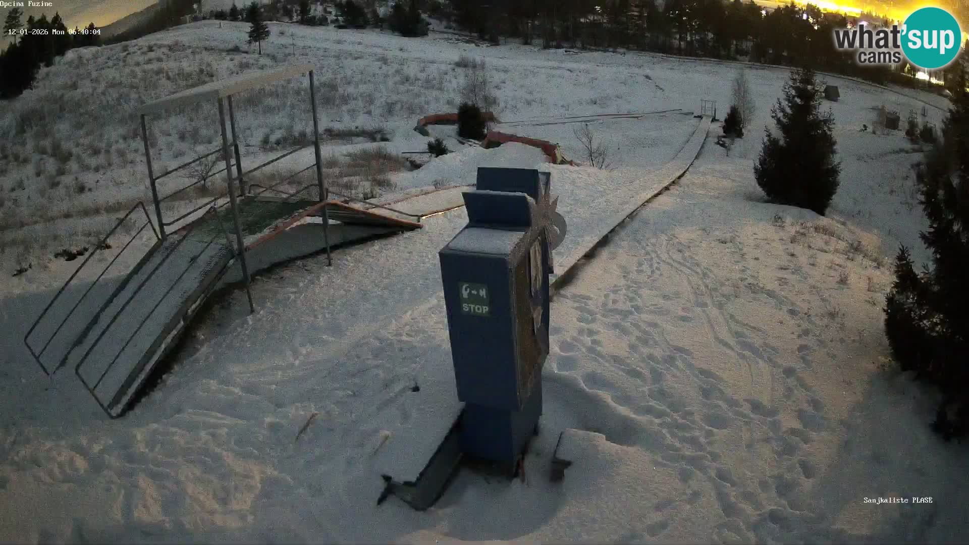 Live webcam Fužine toboggan run – Croatia