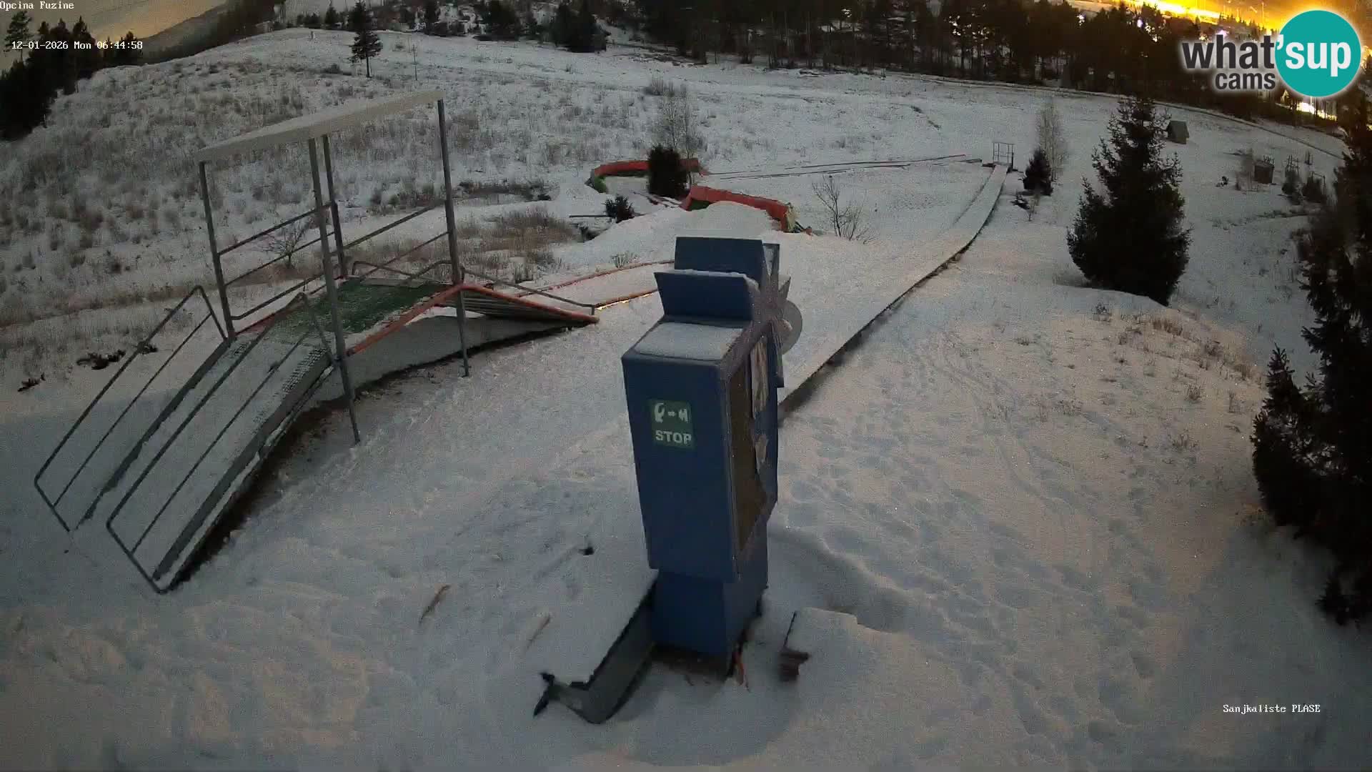 Live webcam Fužine toboggan run – Croatia