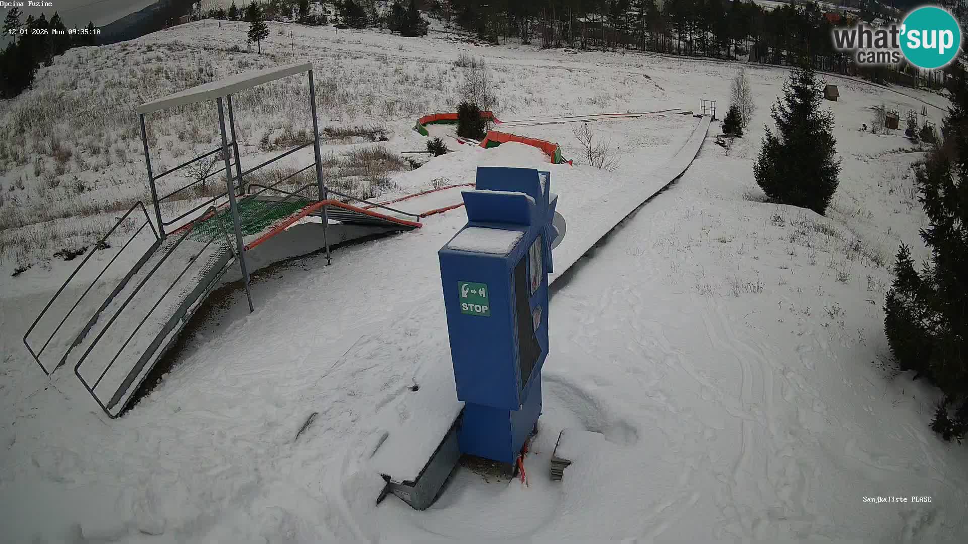 Live webcam Fužine toboggan run – Croatia
