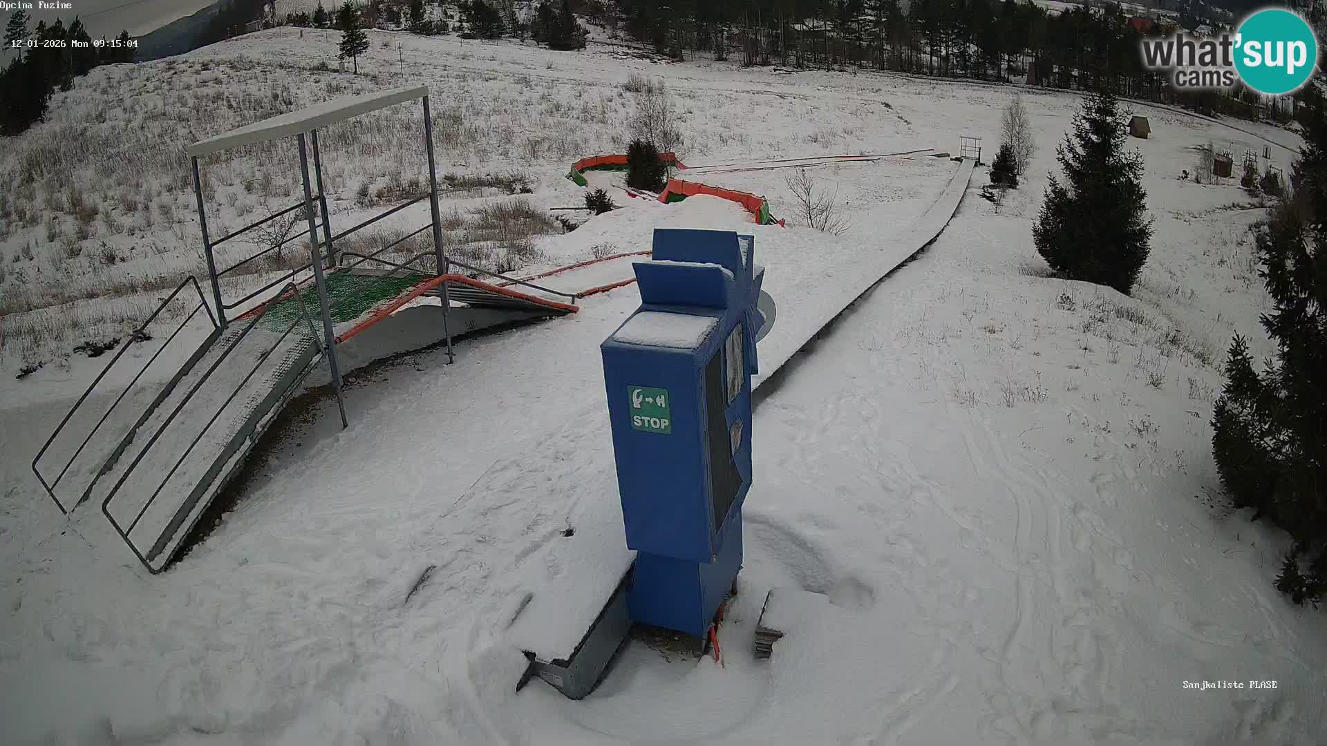 Webcam en direct Piste de luge de Fužine – Croatie