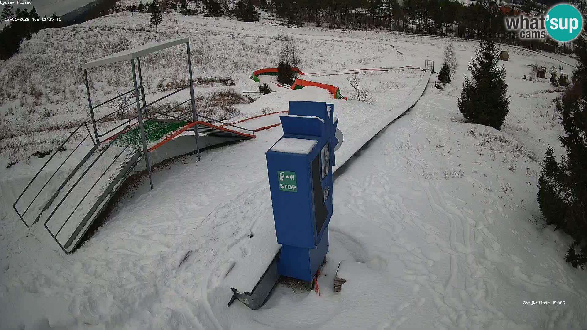 Webcam en direct Piste de luge de Fužine – Croatie