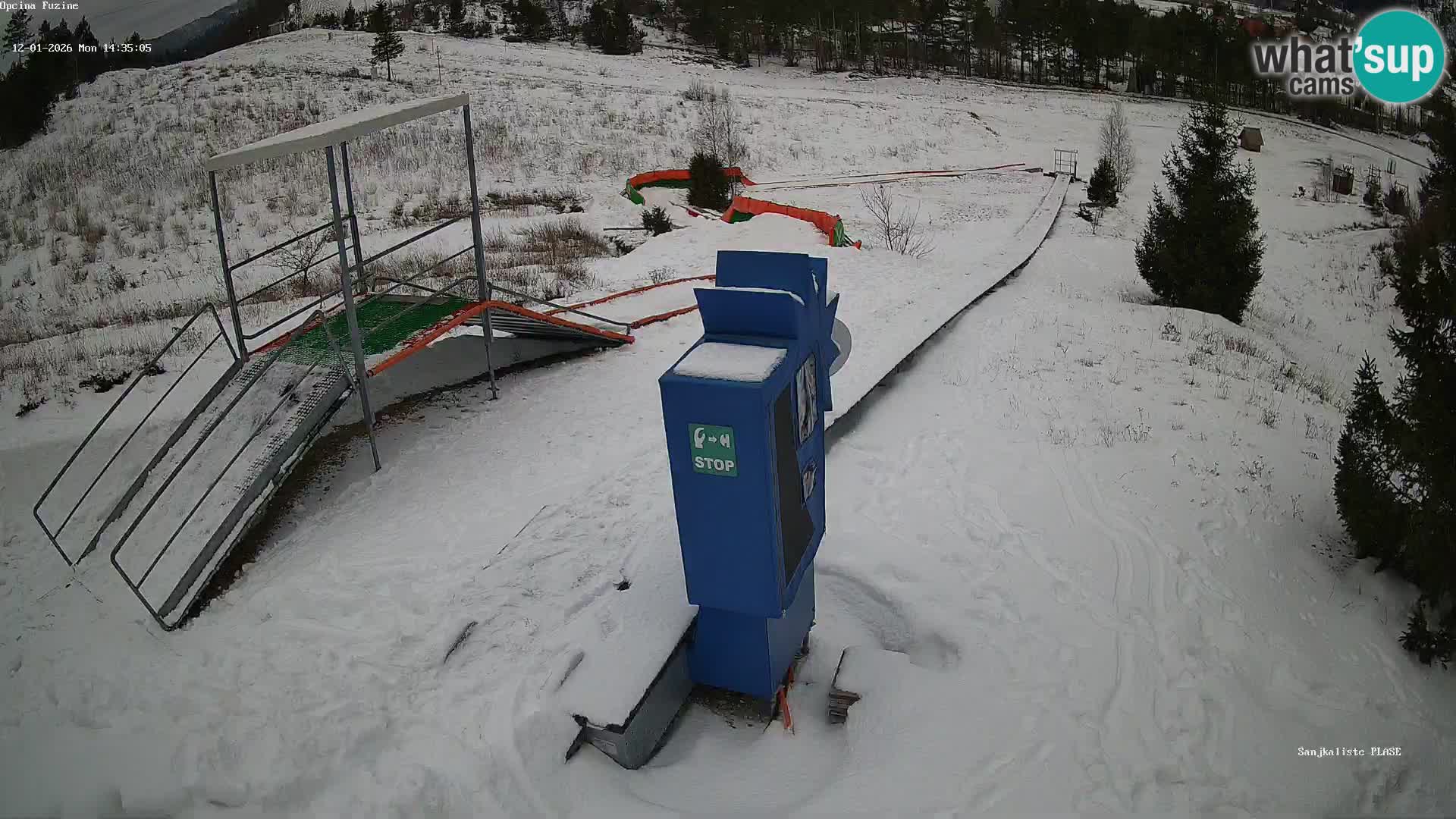 Live webcam Fužine toboggan run – Croatia