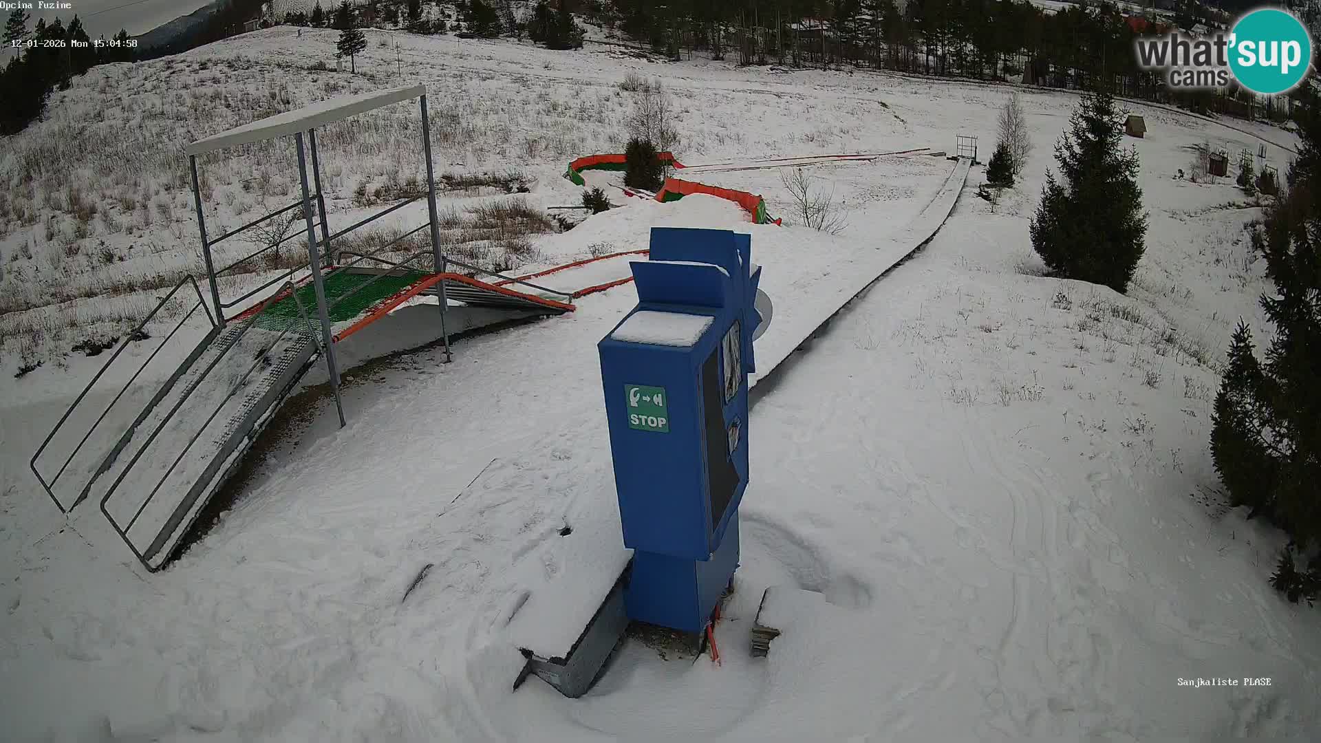Webcam en direct Piste de luge de Fužine – Croatie
