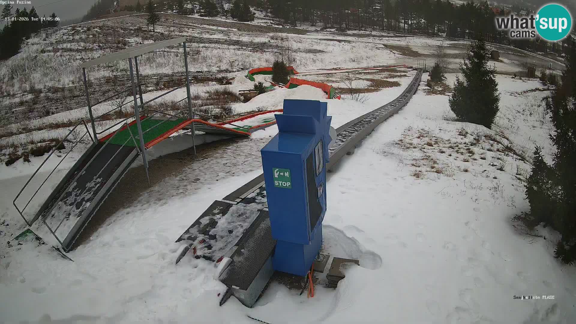Webcam en direct Piste de luge de Fužine – Croatie