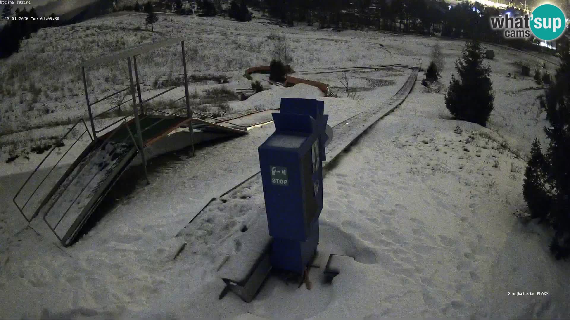 Live webcam Pista da slittino Fužine – Croazia