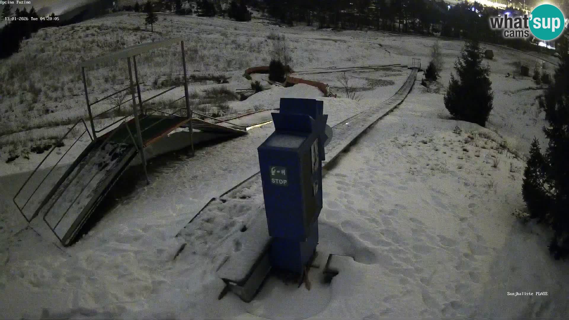 Live webcam Pista da slittino Fužine – Croazia