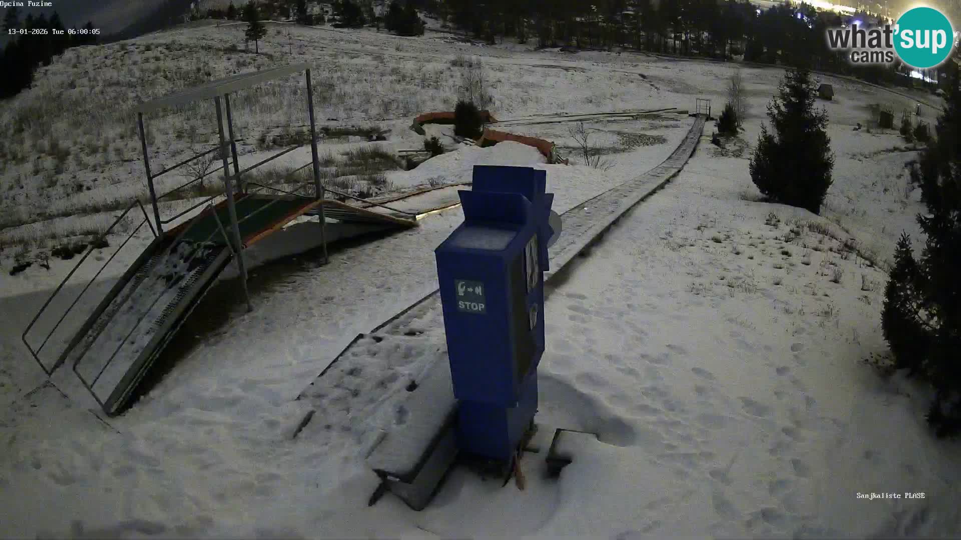 Live webcam Fužine toboggan run – Croatia
