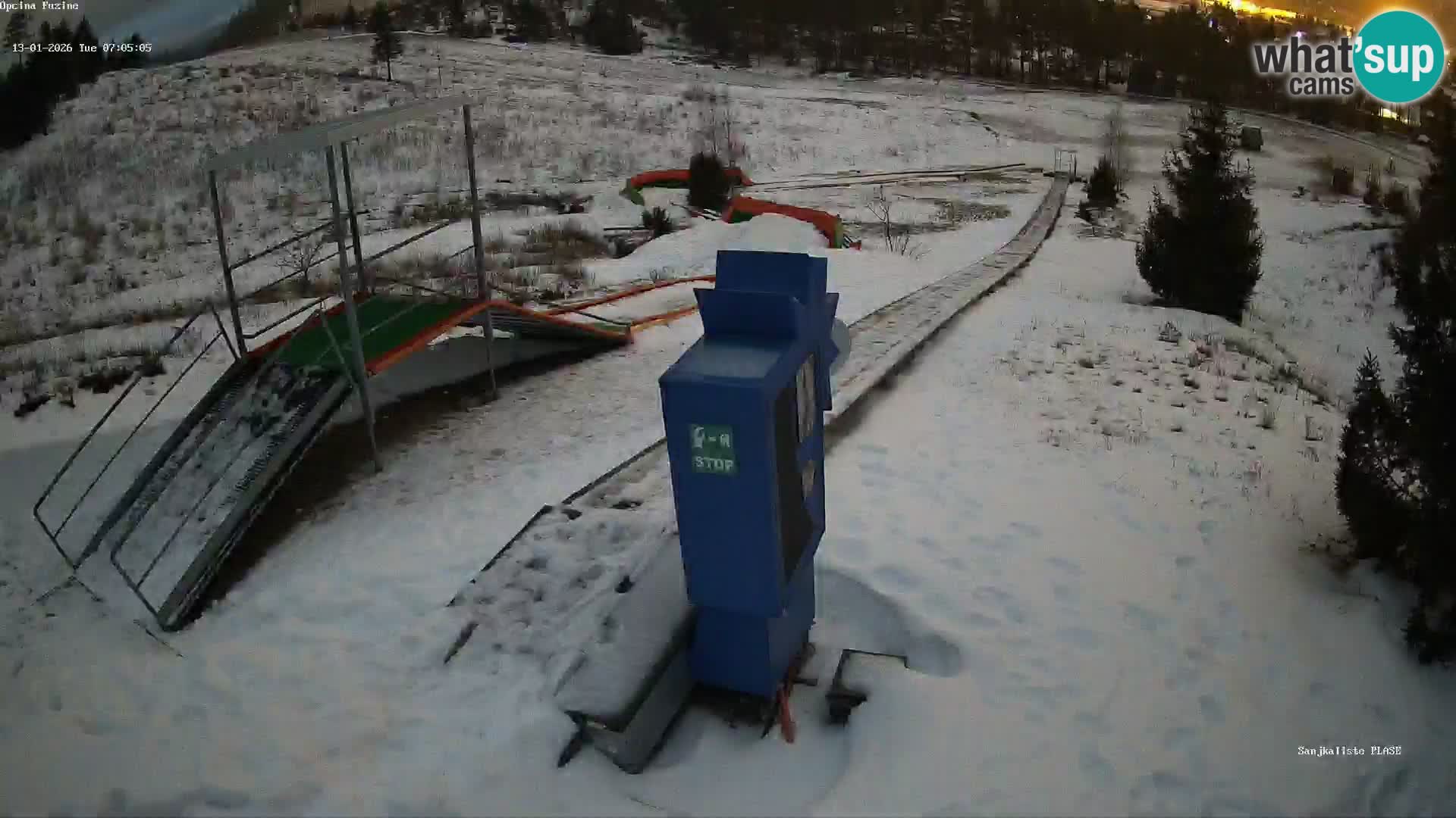 Webcam en direct Piste de luge de Fužine – Croatie