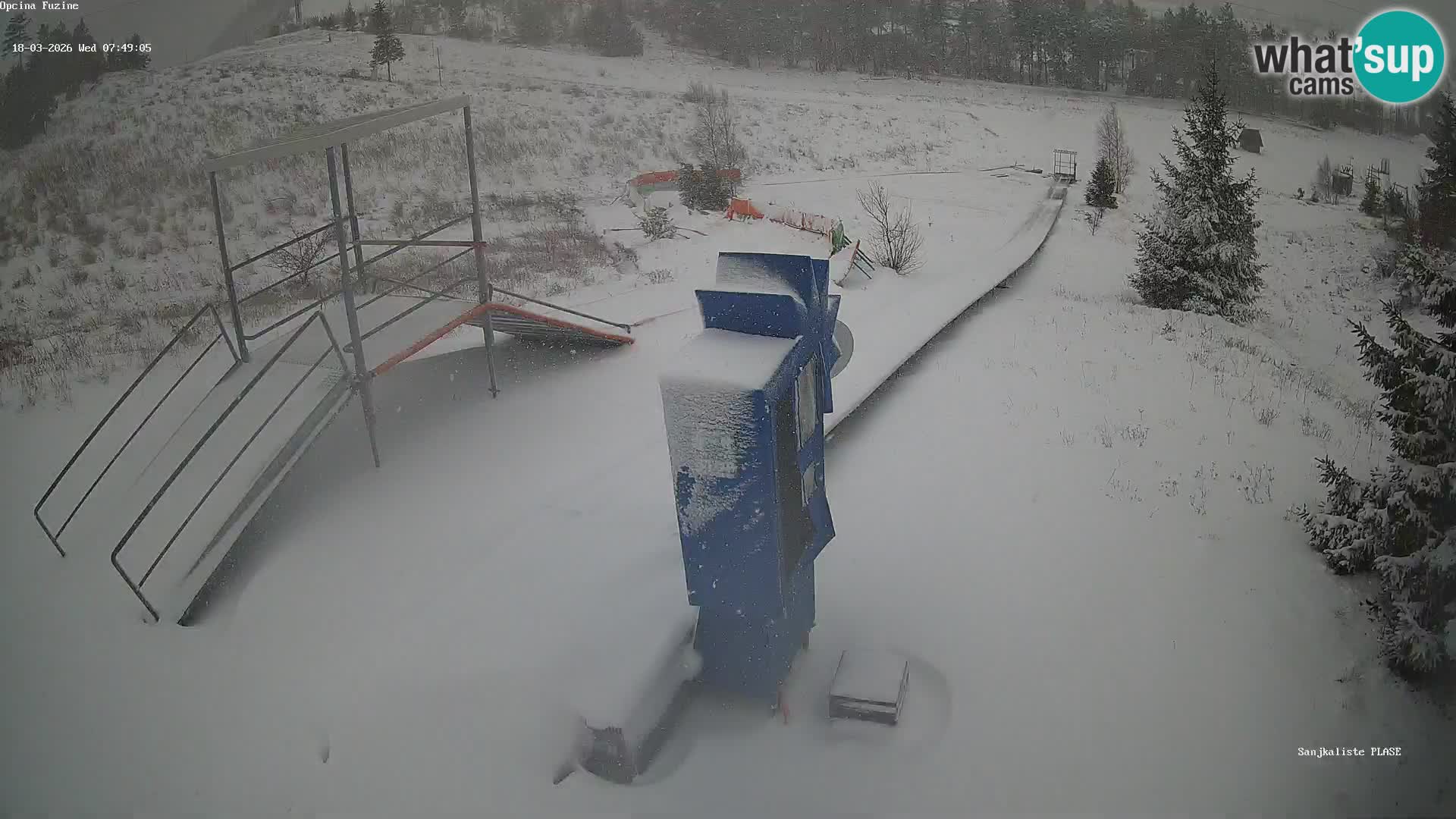 Live webcam Fužine toboggan run – Croatia