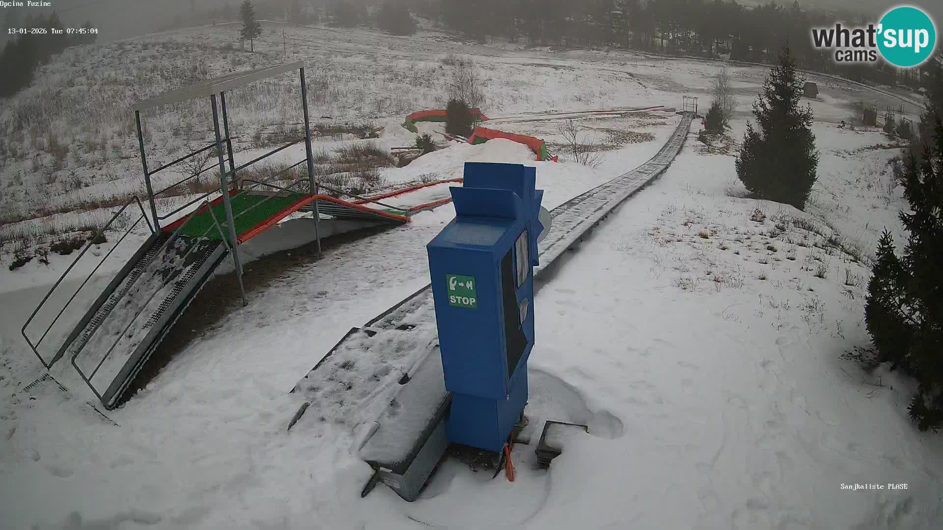 Live webcam Fužine toboggan run – Croatia