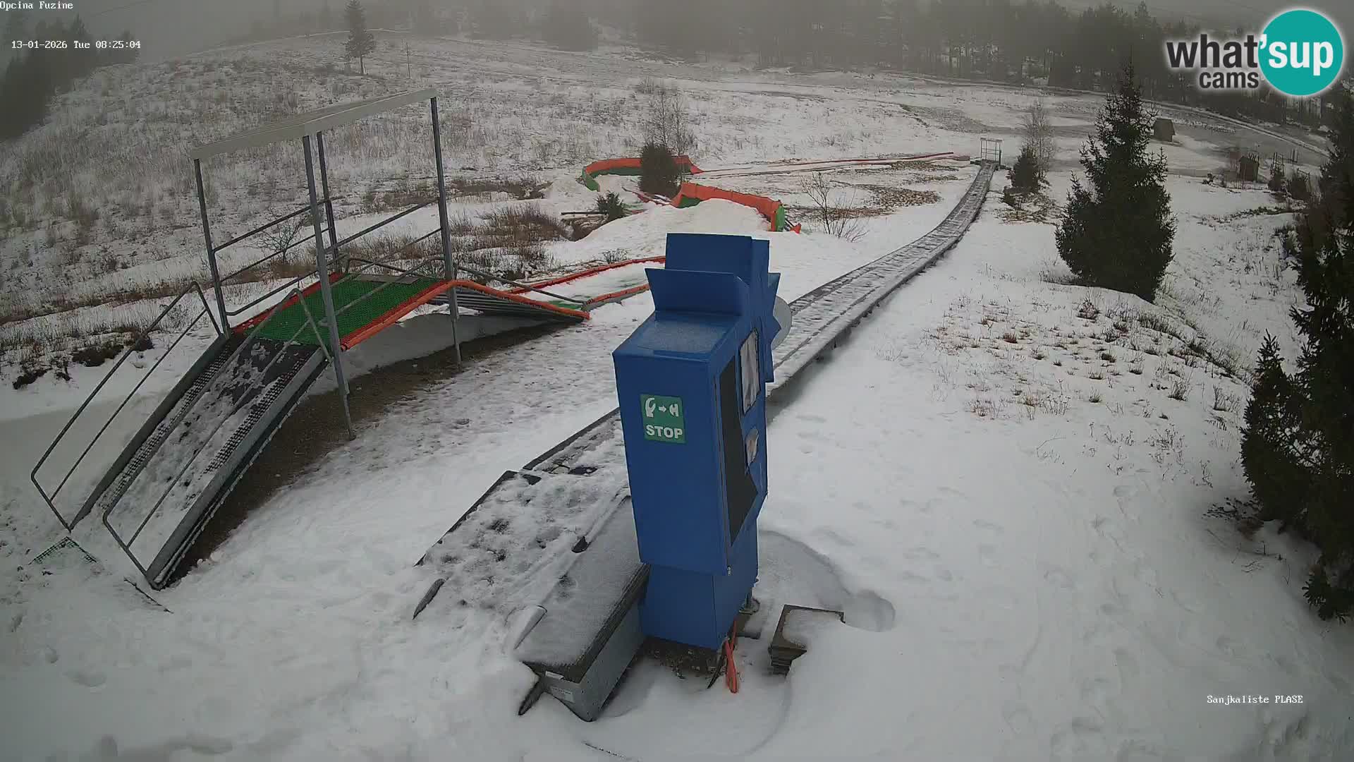 Live webcam Fužine toboggan run – Croatia