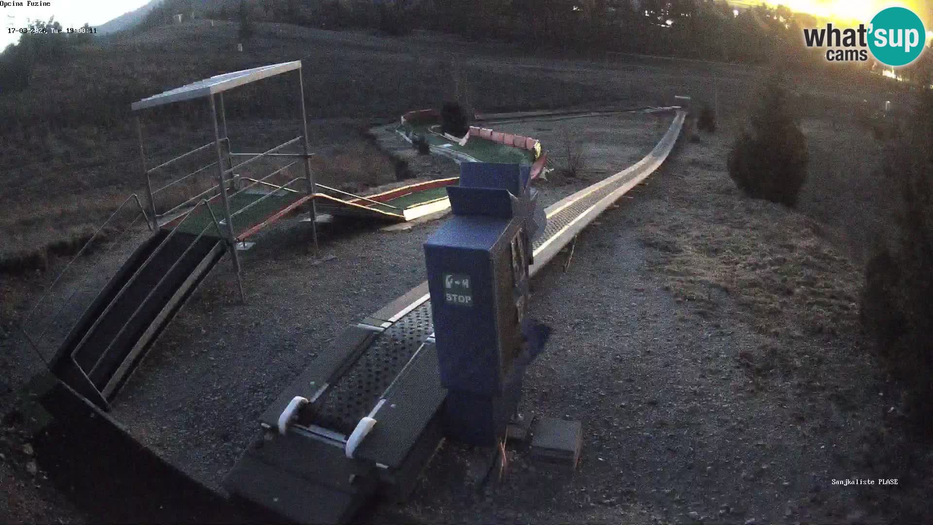 Live webcam Fužine toboggan run – Croatia