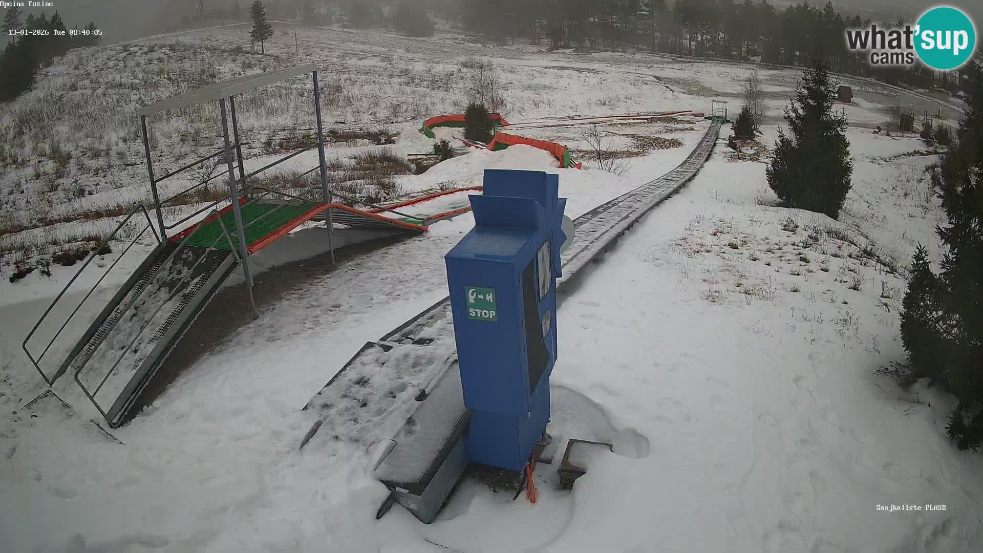 Webcam en direct Piste de luge de Fužine – Croatie