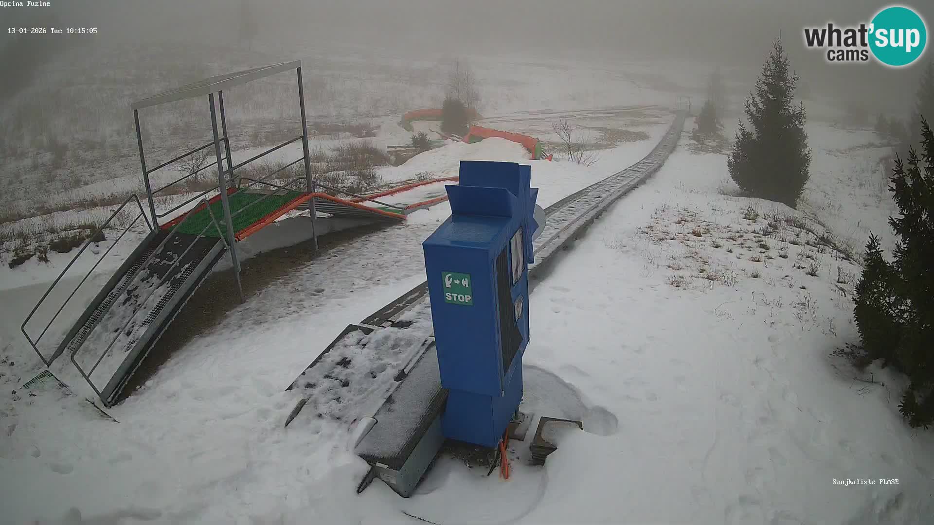 Webcam en direct Piste de luge de Fužine – Croatie