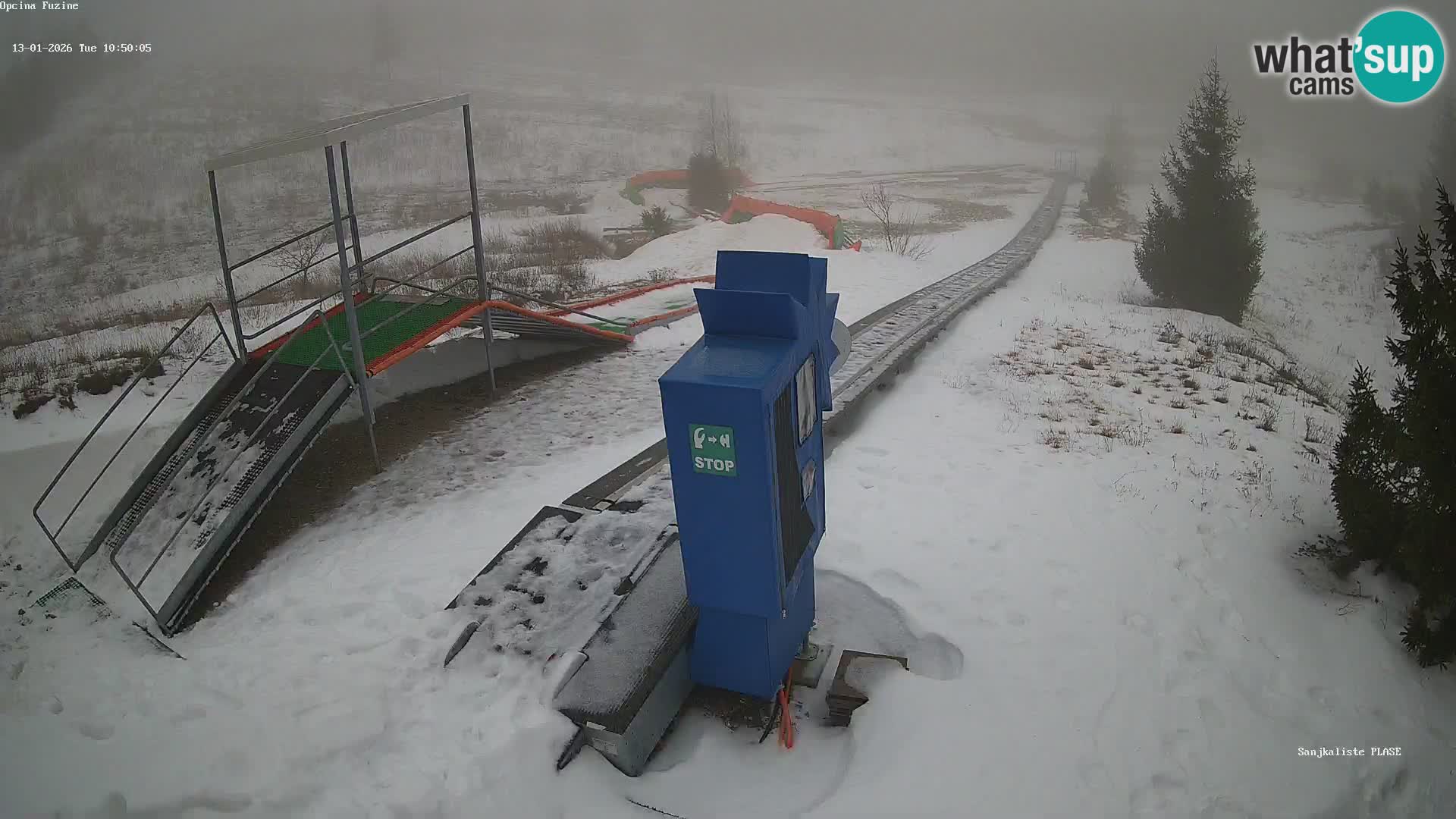 Live webcam Fužine toboggan run – Croatia
