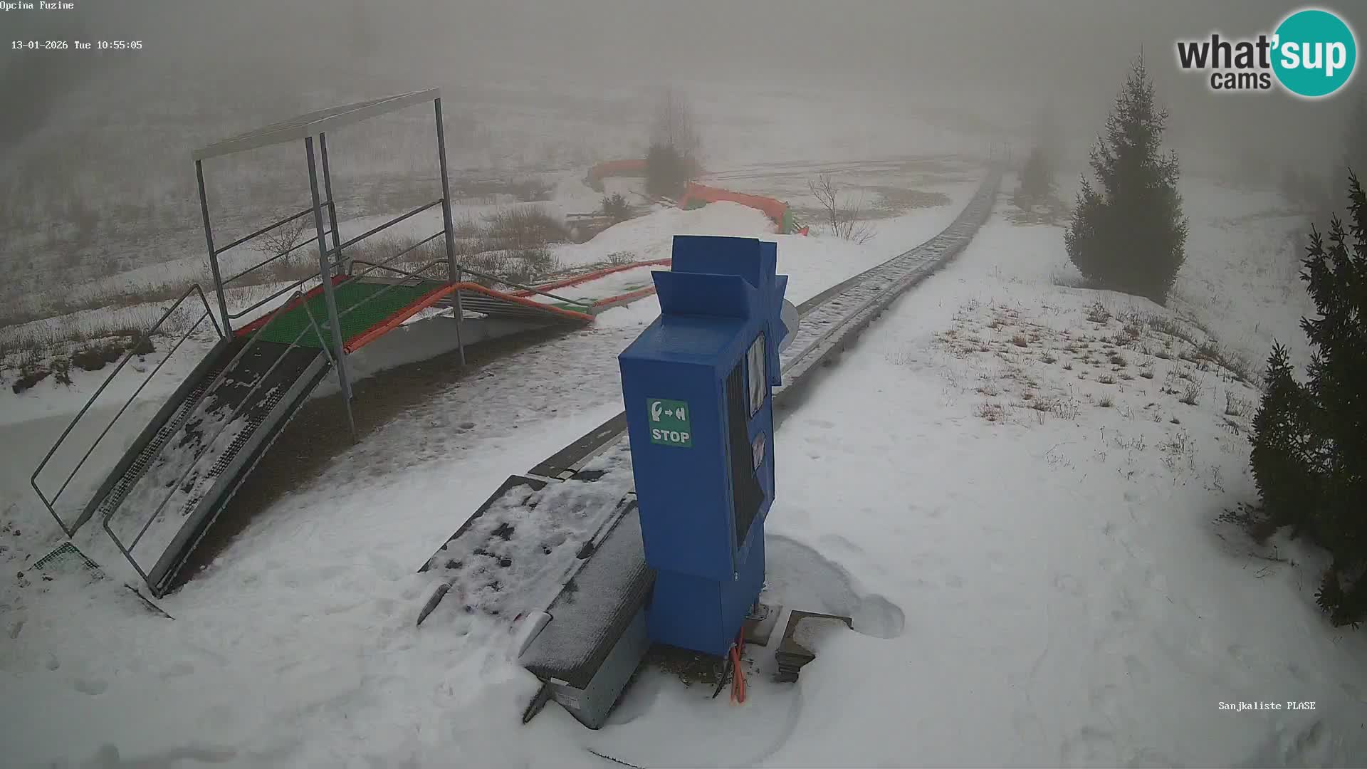 Live webcam Fužine toboggan run – Croatia