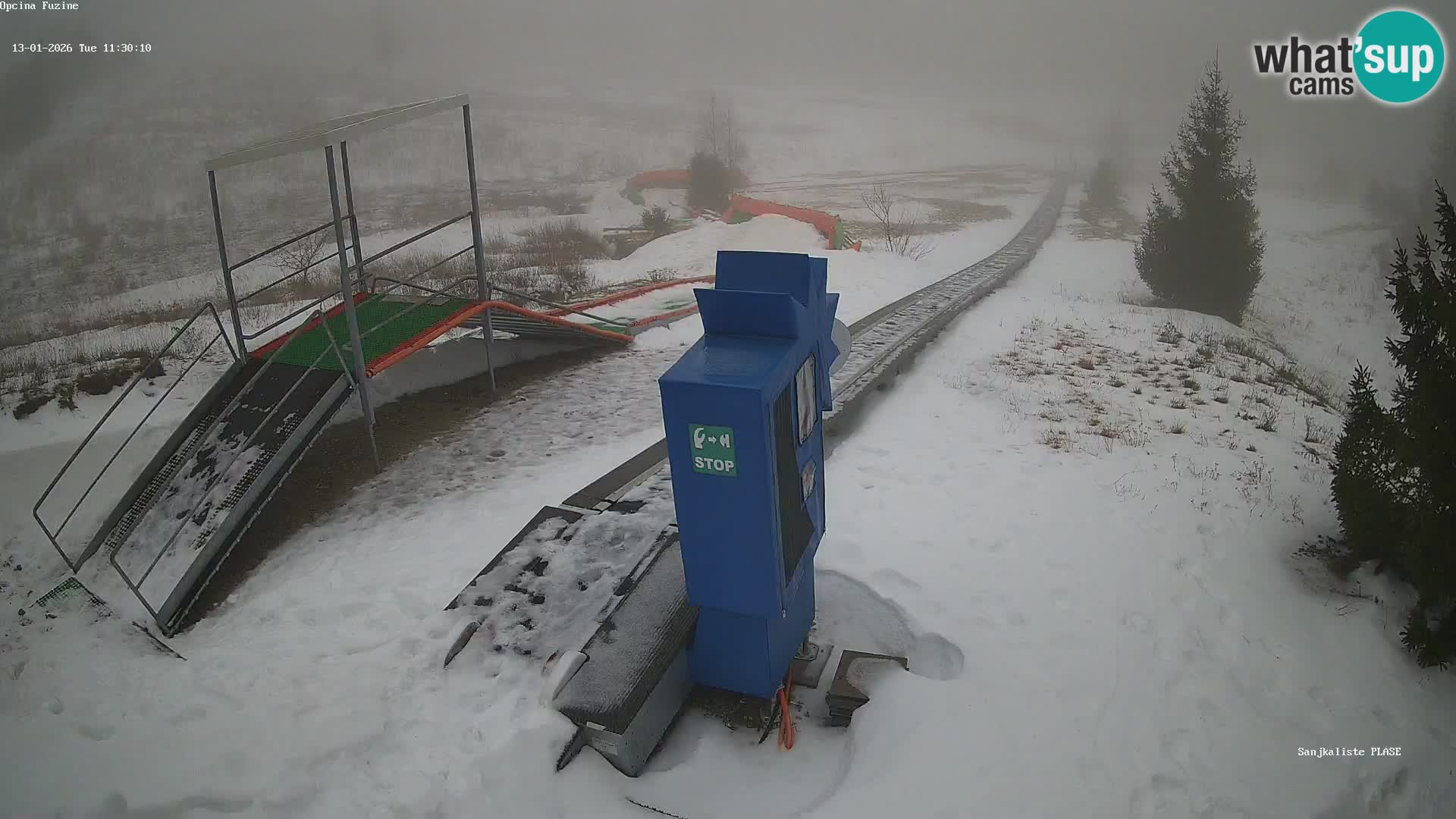 Webcam en direct Piste de luge de Fužine – Croatie