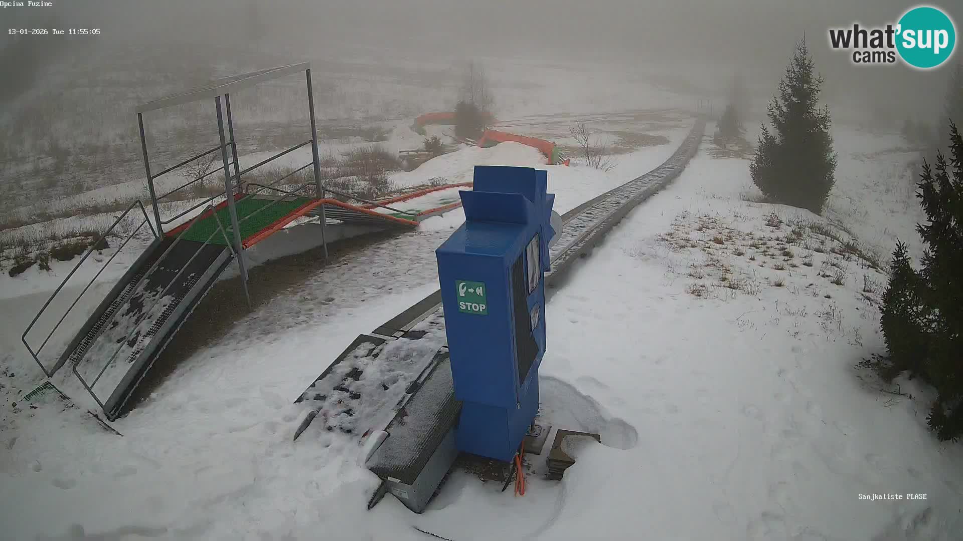 Live webcam Fužine toboggan run – Croatia