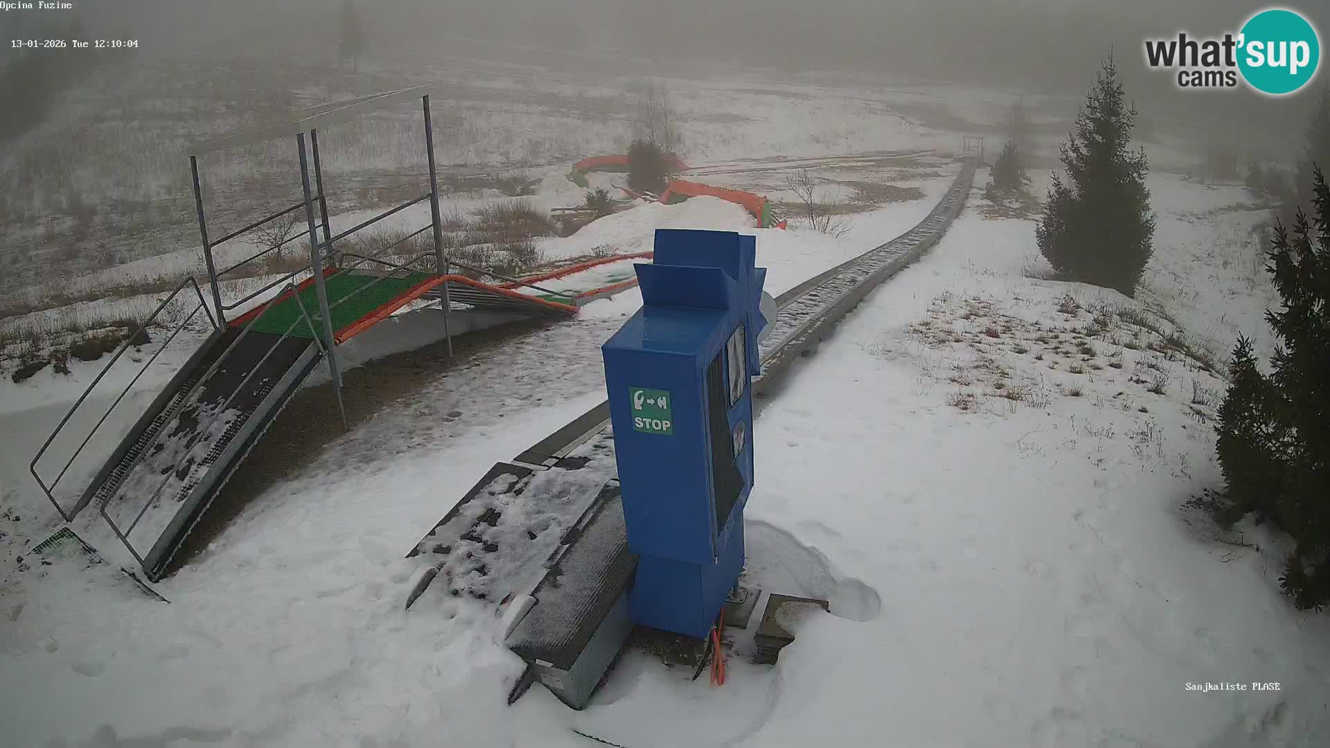 Webcam en direct Piste de luge de Fužine – Croatie