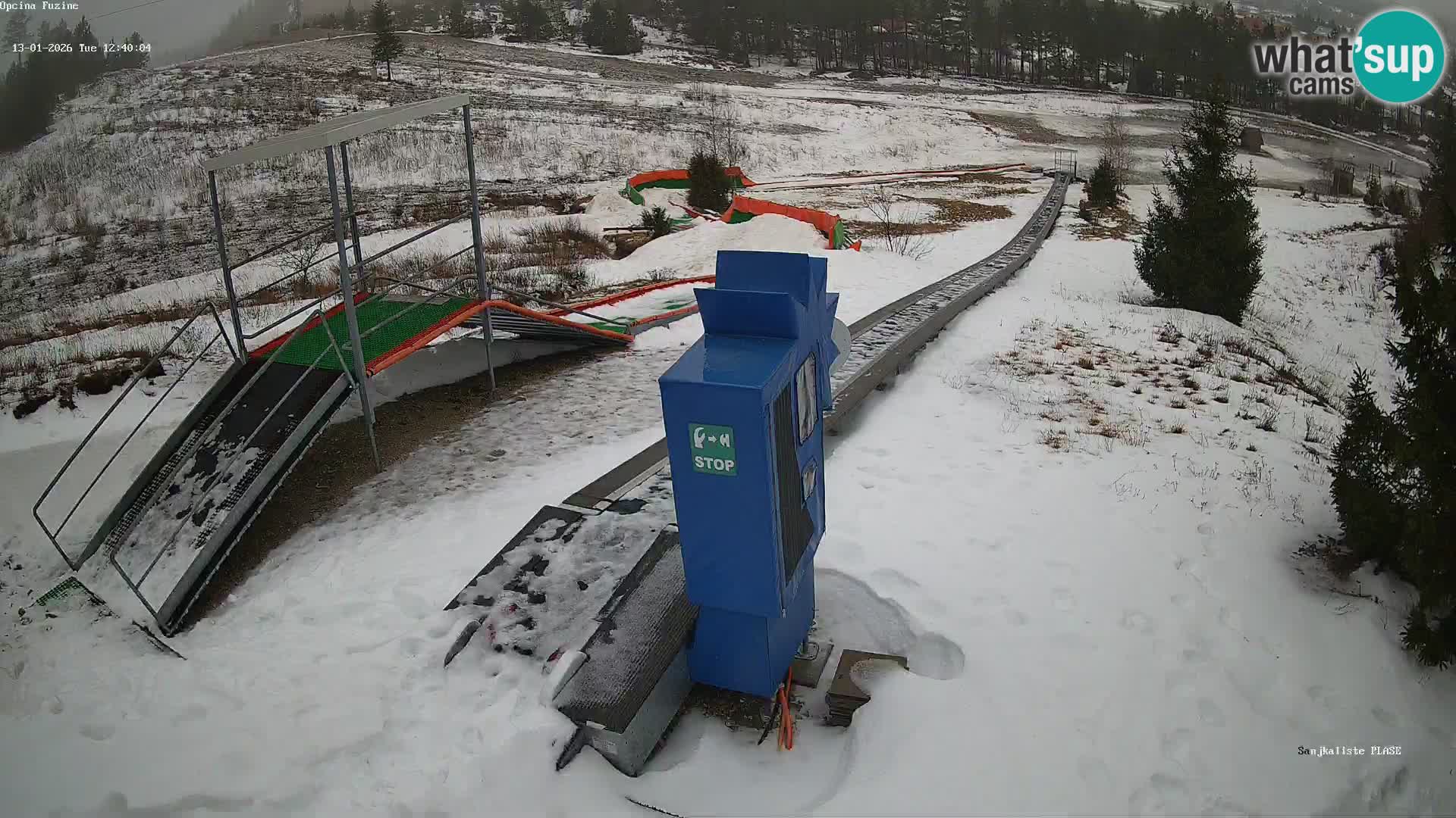 Webcam en direct Piste de luge de Fužine – Croatie