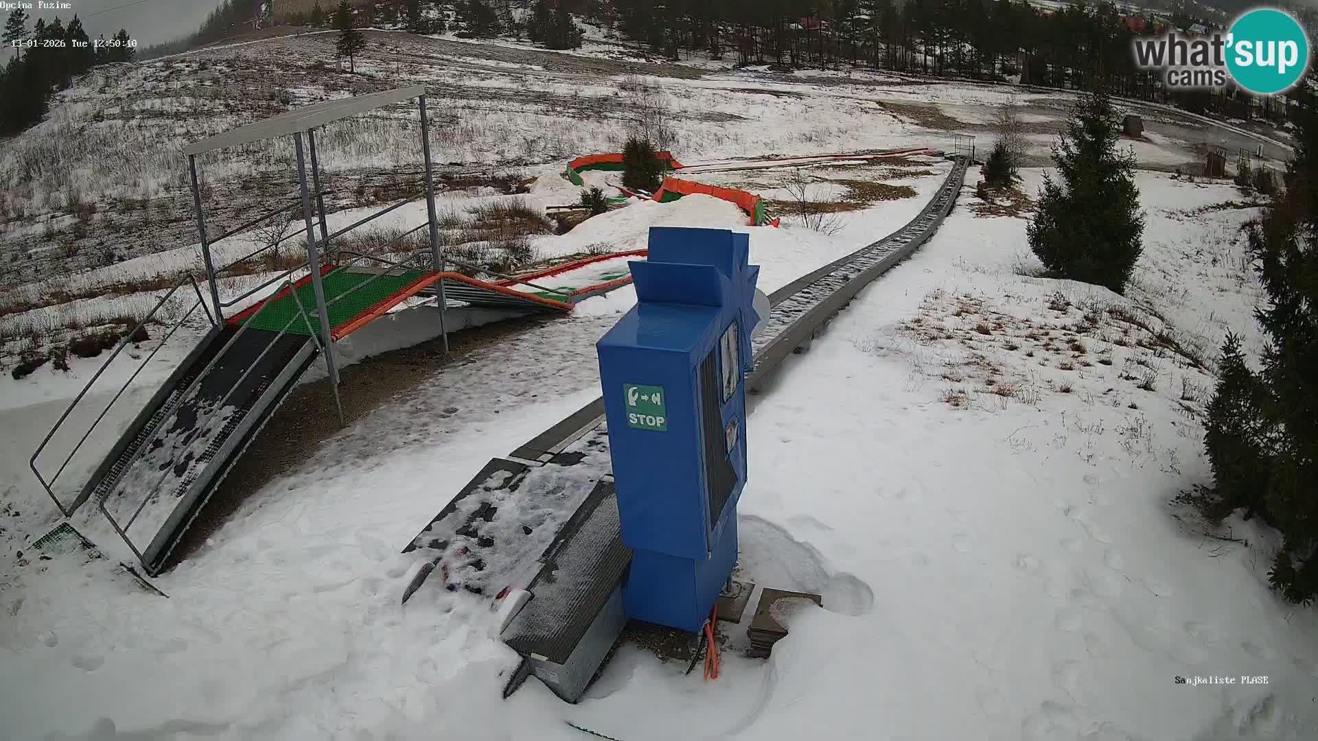 Live webcam Fužine toboggan run – Croatia